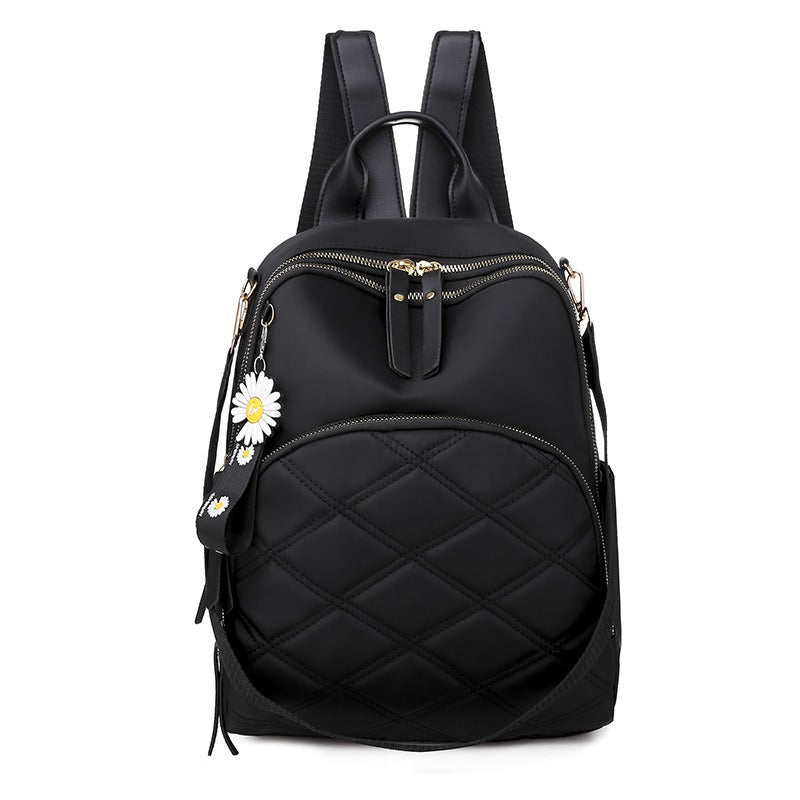 Teenage Girls Plaid Female Backpacks
