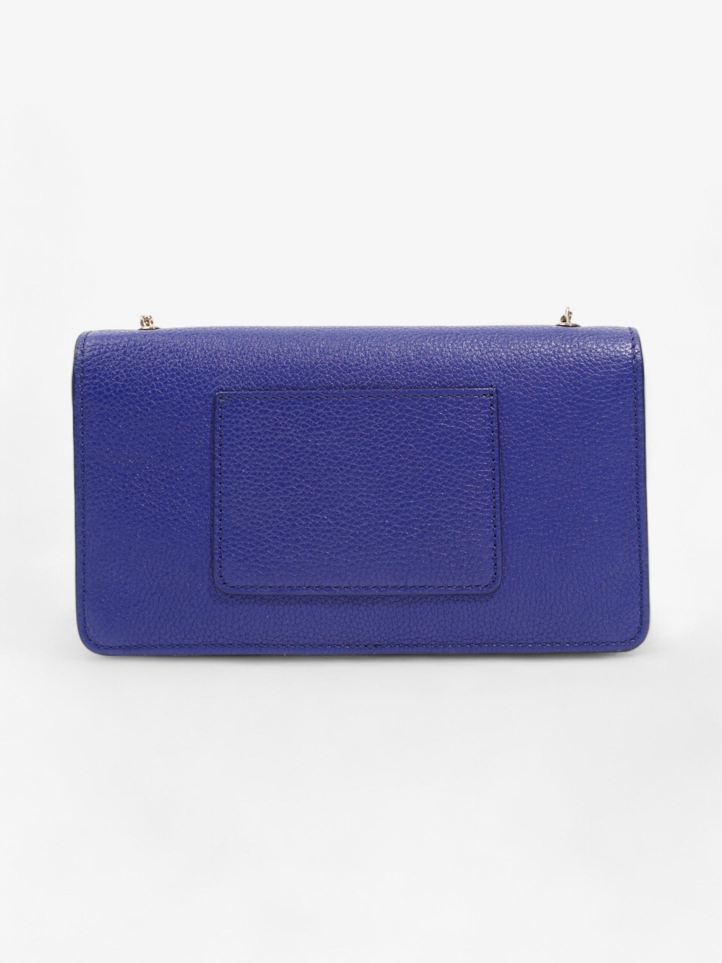 Mulberry Bayswater Clutch Wallet On Chain Blue Leather