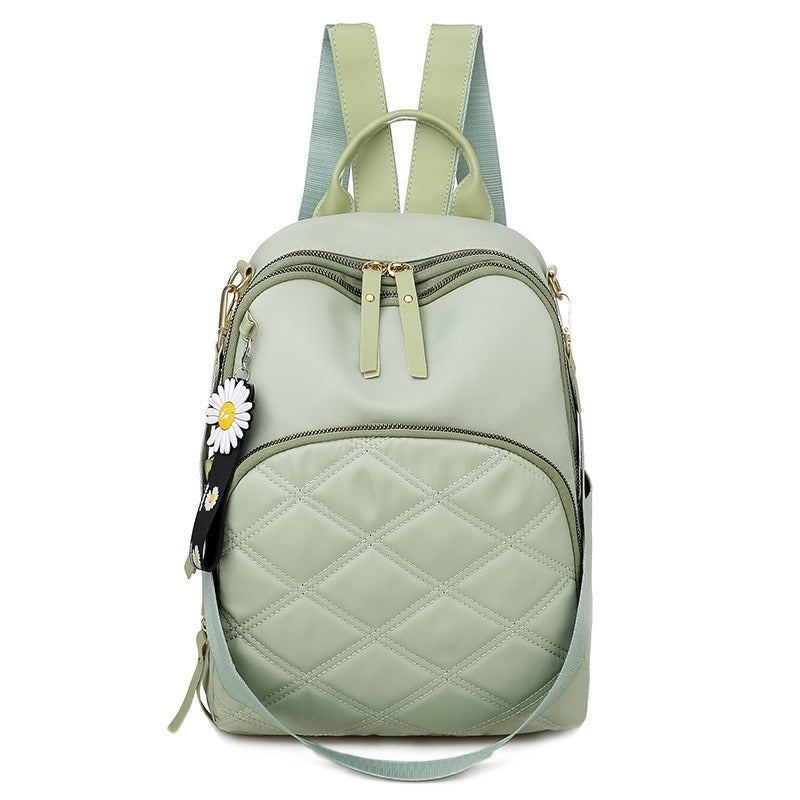 Teenage Girls Plaid Female Backpacks