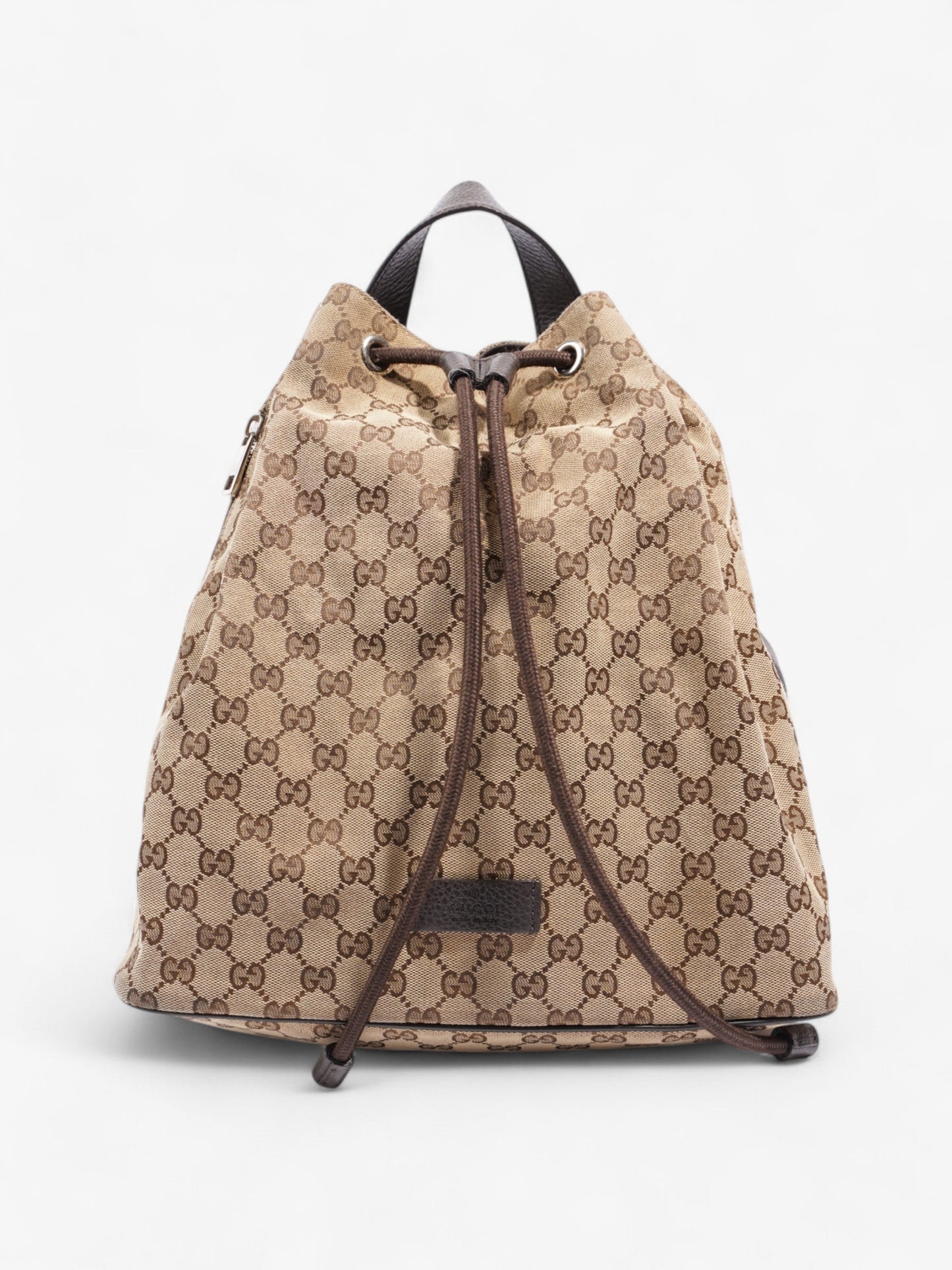 Gucci Drawstring Backpack GG Supreme Canvas