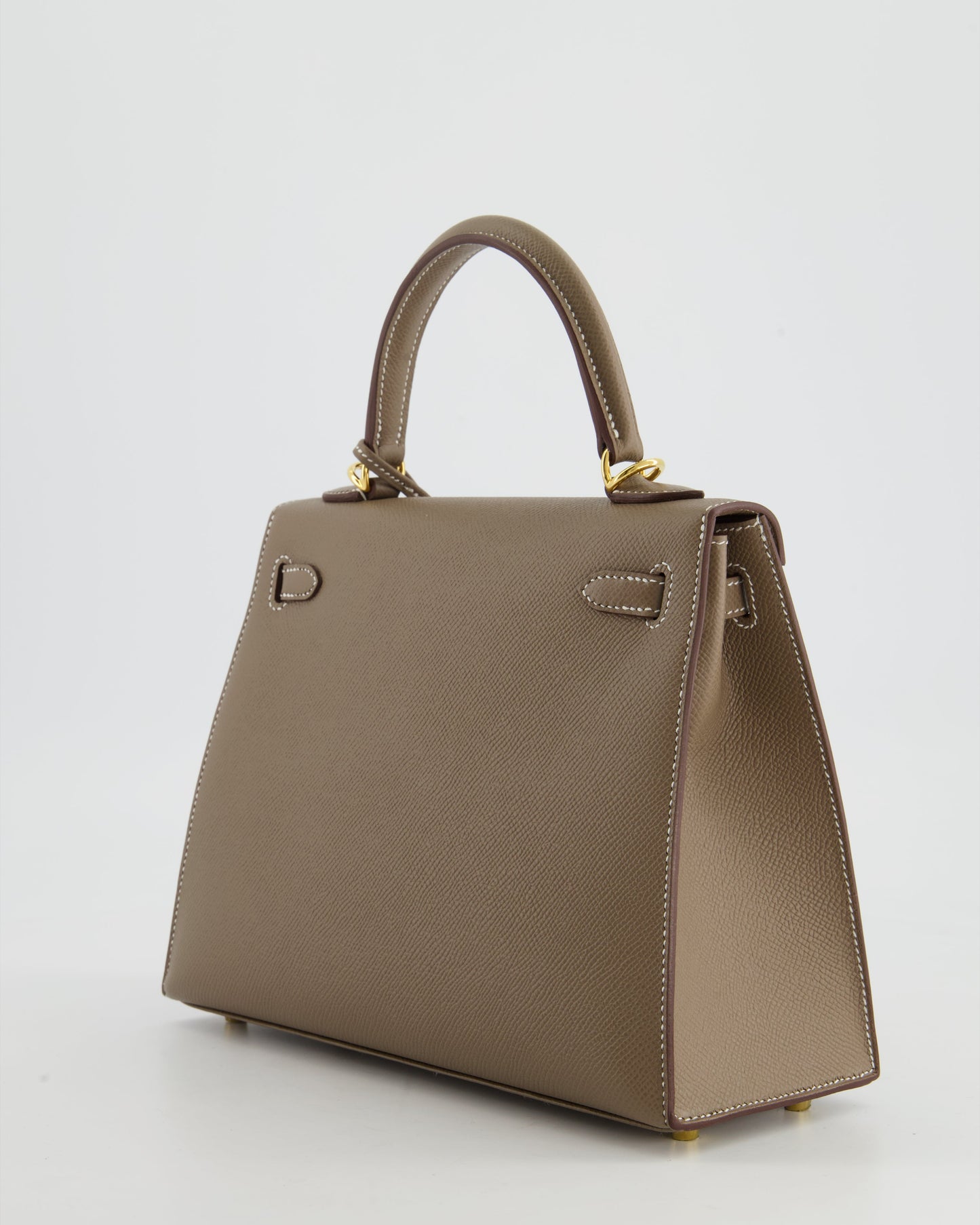 *HOLY GRAIL* Hermès Kelly 25cm spectre shops in Etoupe Epsom Leather and Gold Hardware