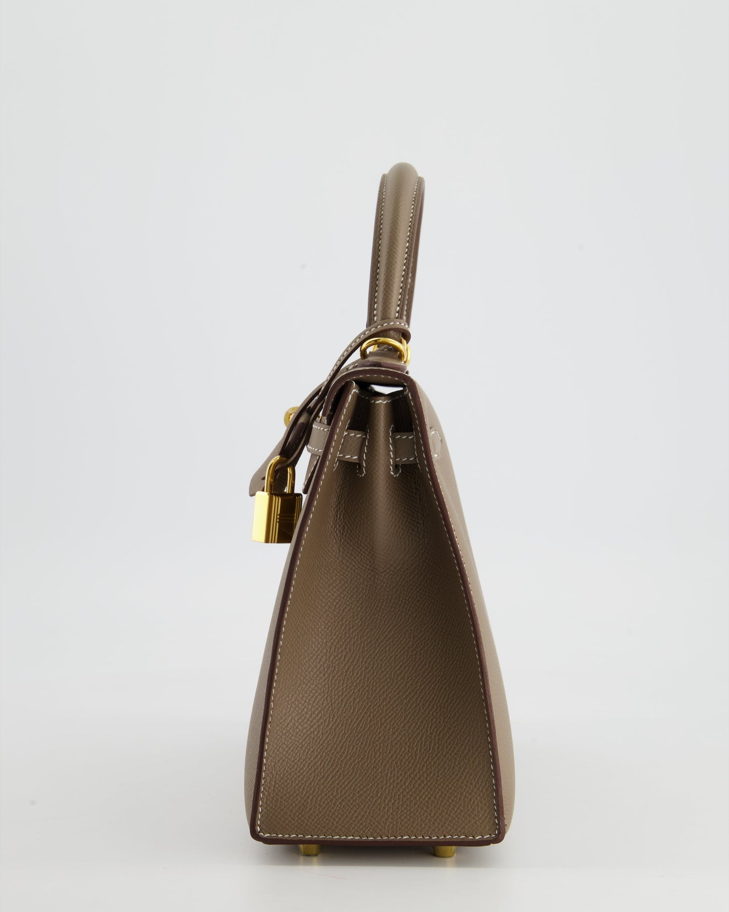 *HOLY GRAIL* Hermès Kelly 25cm spectre shops in Etoupe Epsom Leather and Gold Hardware