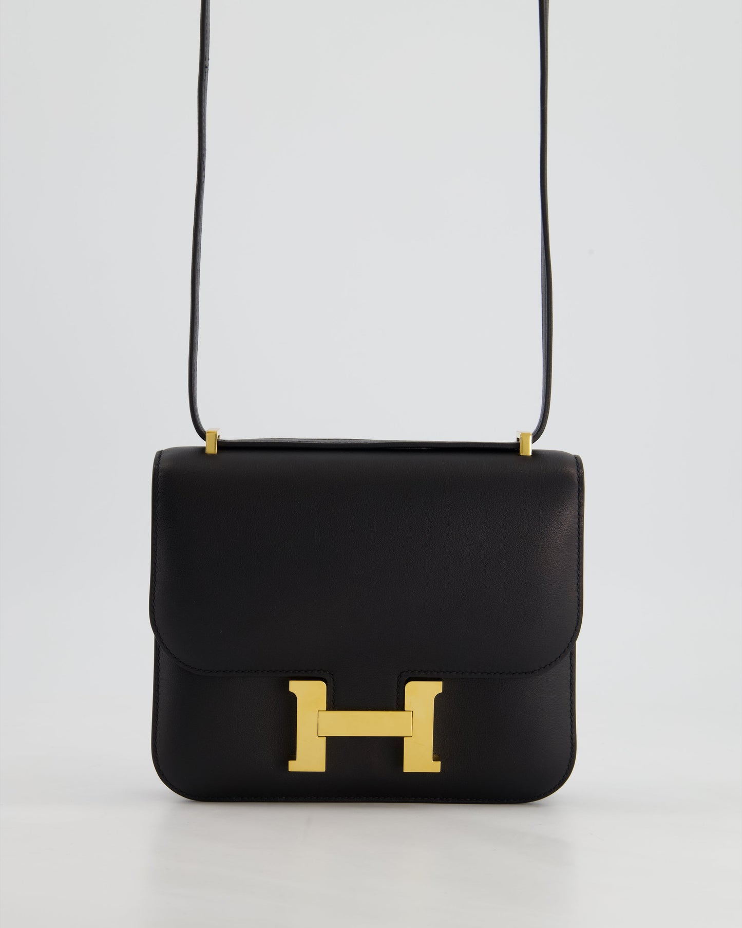 *FIRE PRICE* Hermès Constance Mini 18cm in Black Swift Leather with Gold Hardware