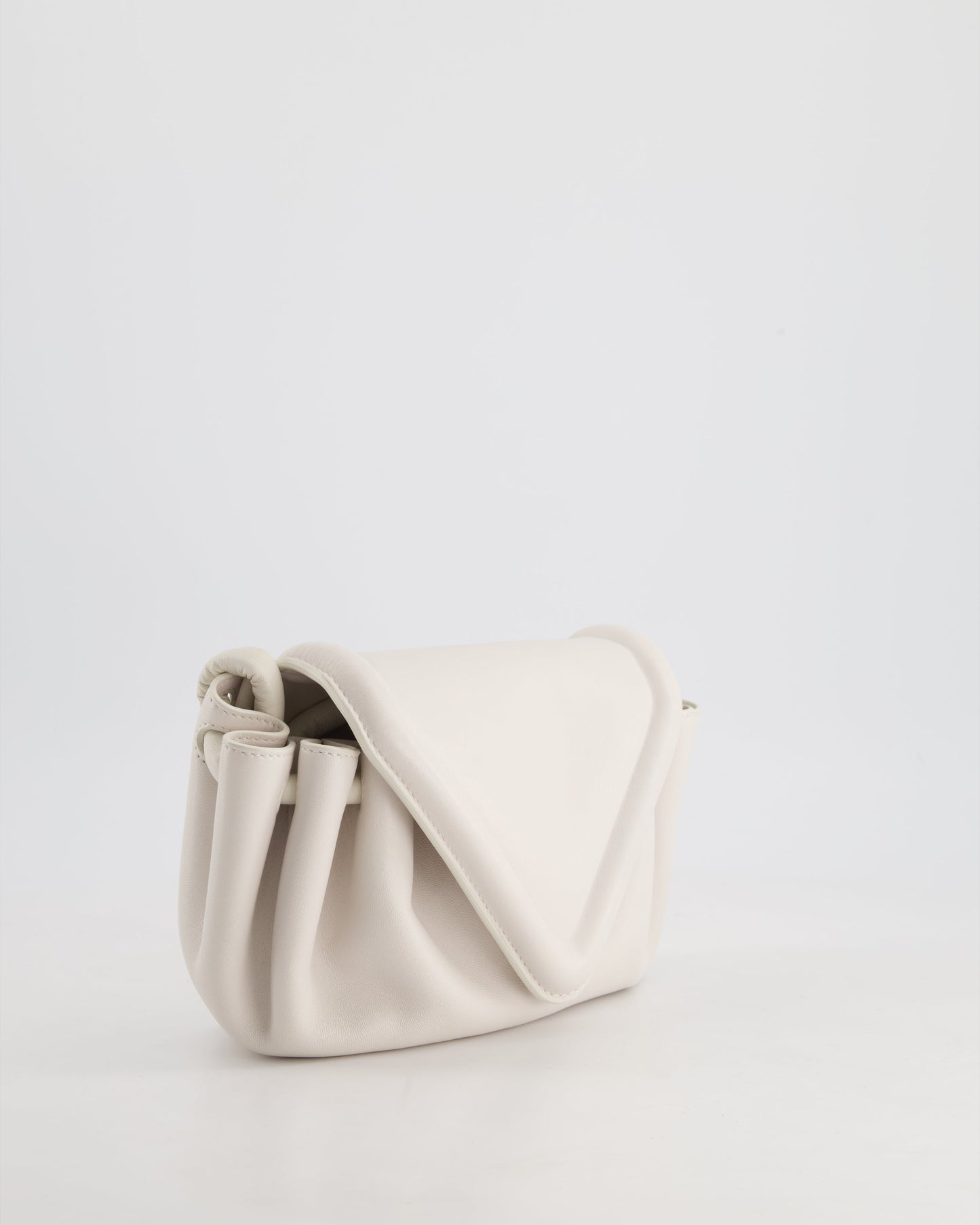 *FIRE PRICE* Bottega Veneta White Small Beak Envelope Crossbody Bag