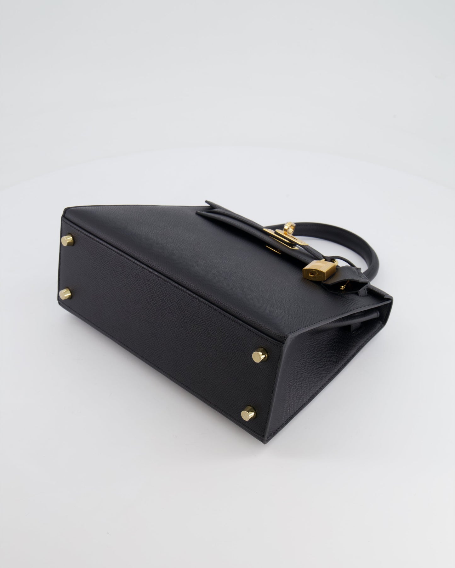 *HOLY GRAIL* Hermès Kelly 25cm spectre shops Bag in Black Epsom Leather with Gold Hardware