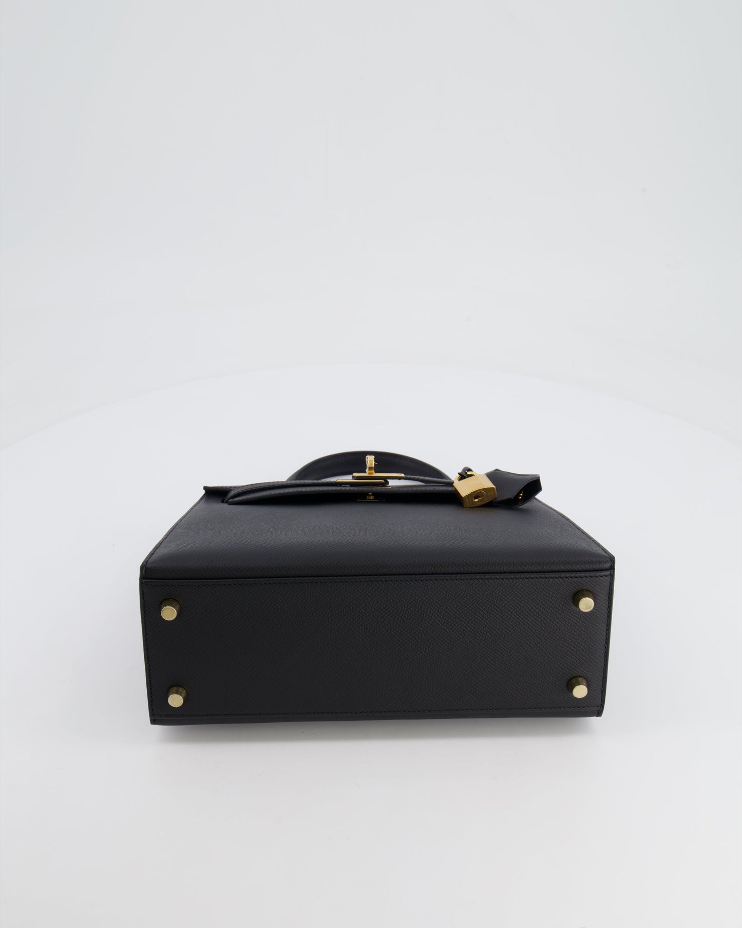 *HOLY GRAIL* Hermès Kelly 25cm spectre shops Bag in Black Epsom Leather with Gold Hardware