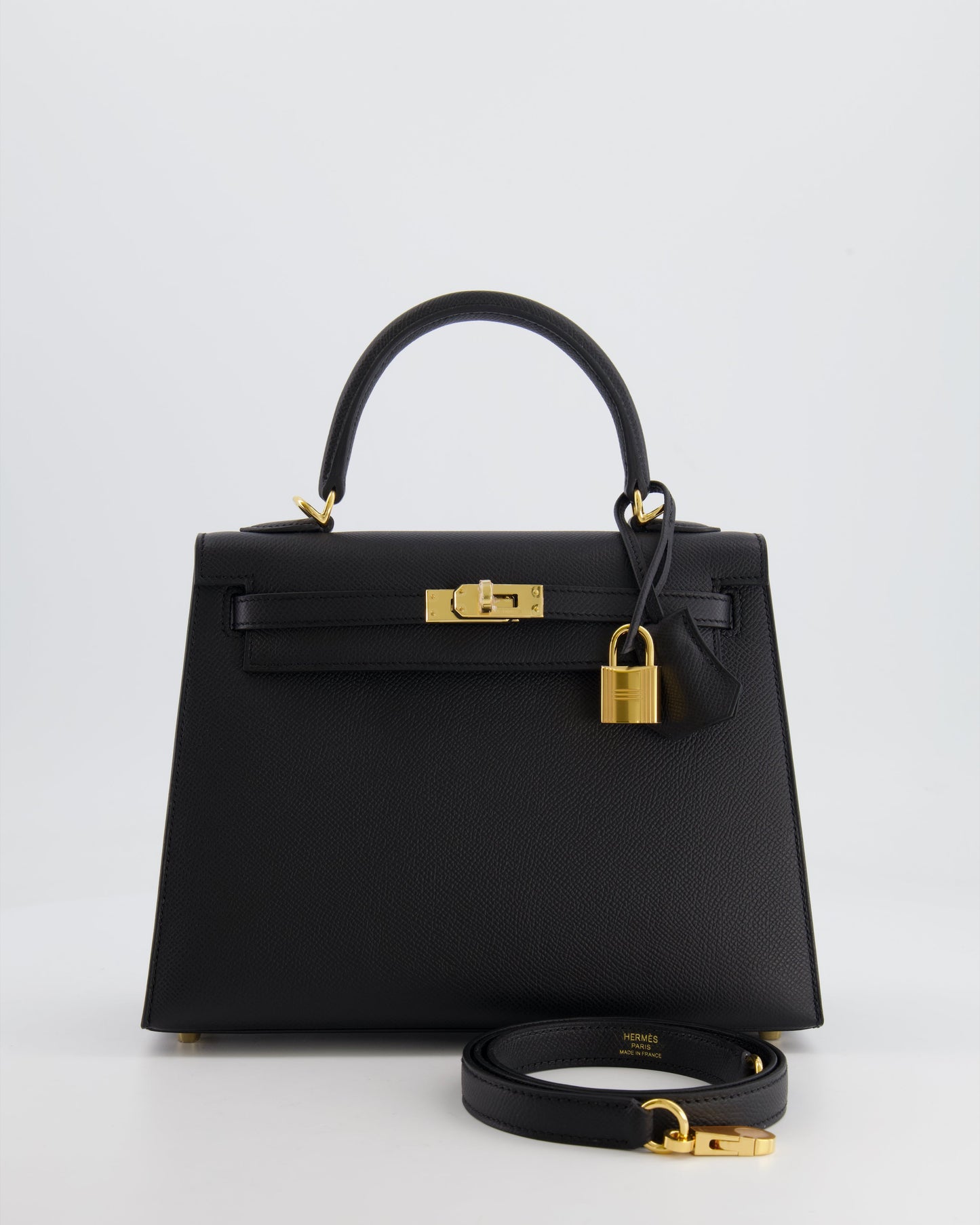 *HOLY GRAIL* Hermès Kelly 25cm spectre shops Bag in Black Epsom Leather with Gold Hardware