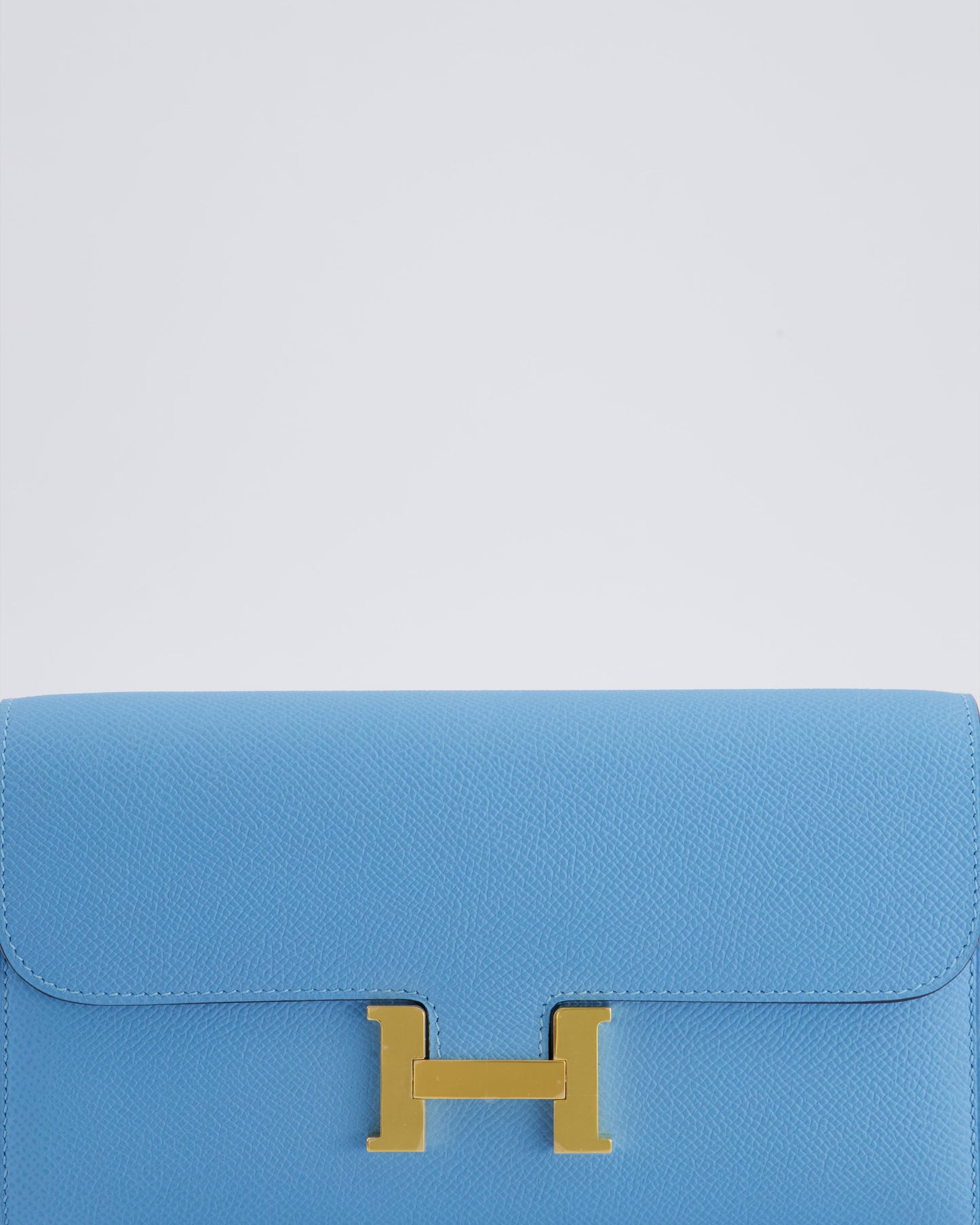 *HOT COLOUR* Hermès Constance To Go Bag in Celeste Epsom Leather with Gold Hardware