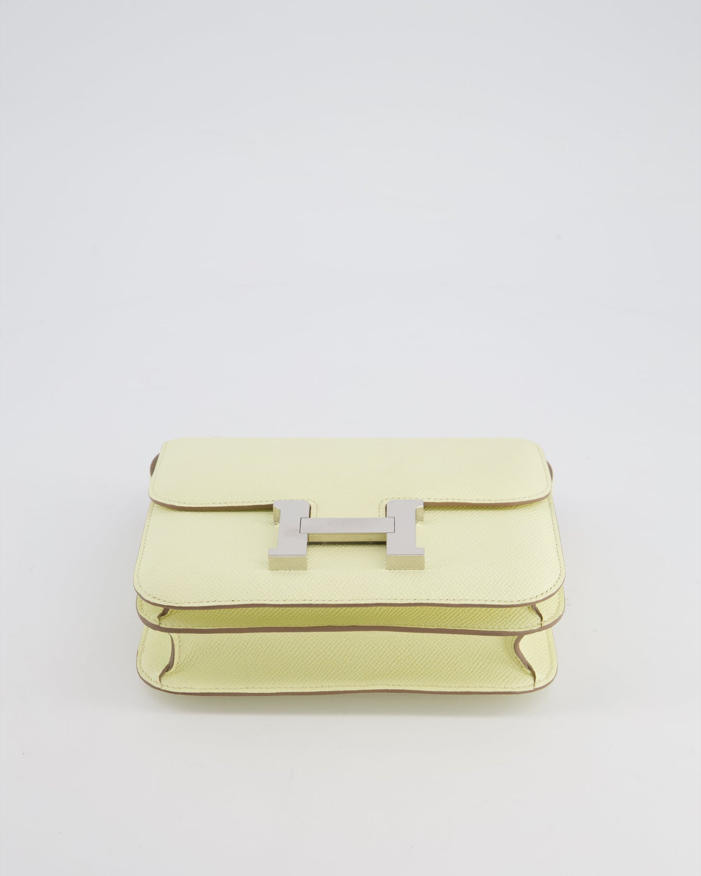 *FIRE PRICE* Hermès Constance III Mini Miroir 18cm Bag in Jaune Milton Epsom Leather with Palladium Hardware