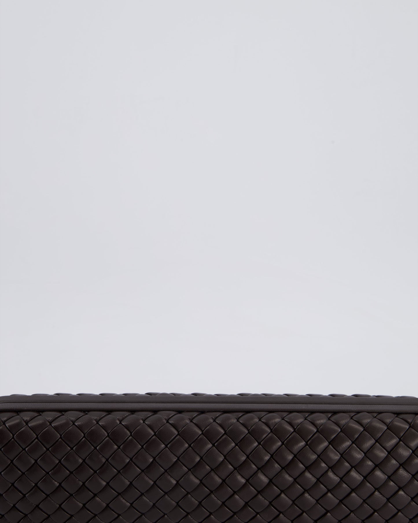 *HOT* Bottega Veneta Chocolate Brown Intrecciato Stretch Long Clutch Bag