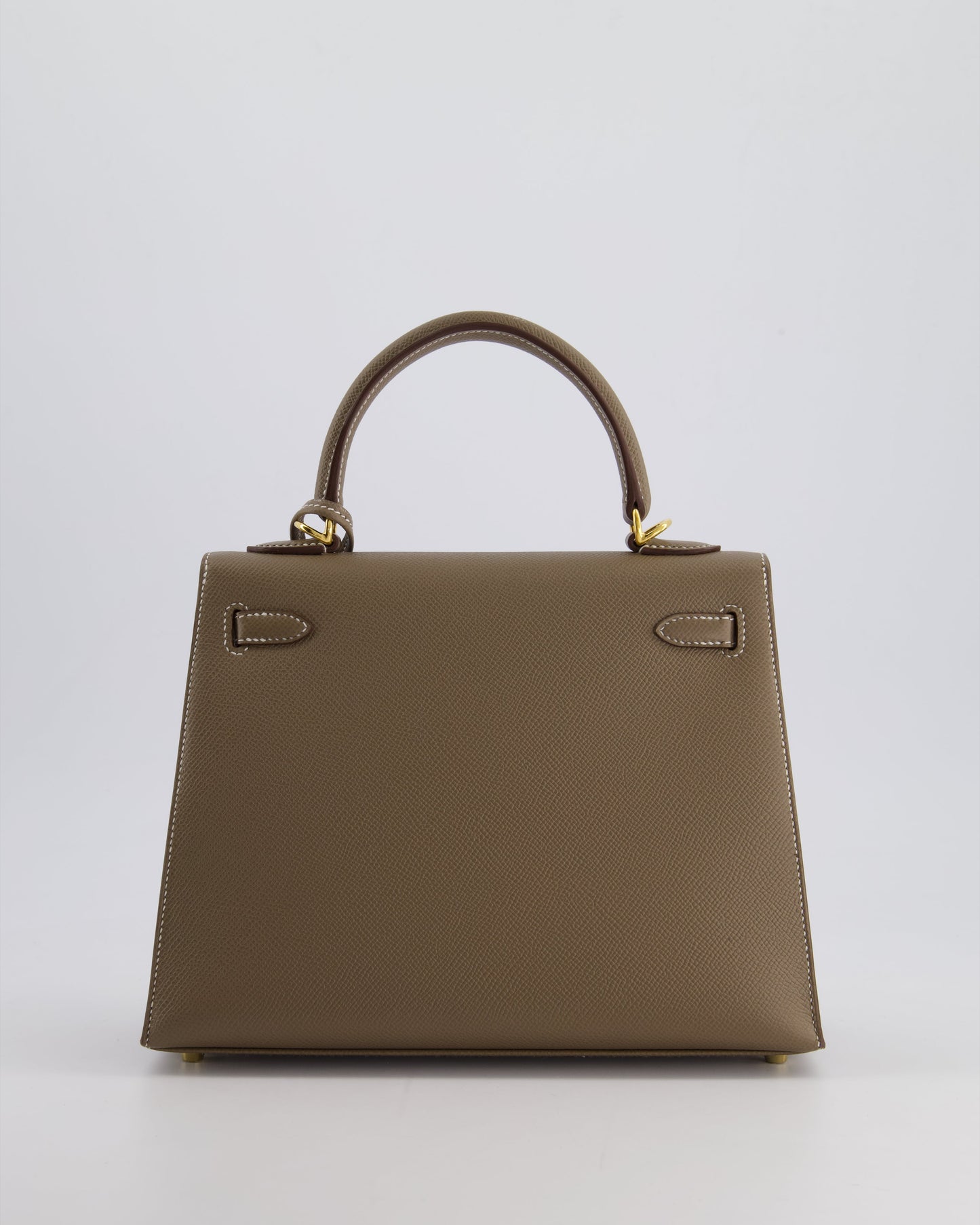 *HOLY GRAIL* Hermès Kelly 25cm spectre shops Bag in Etoupe Epsom Leather and Gold Hardware