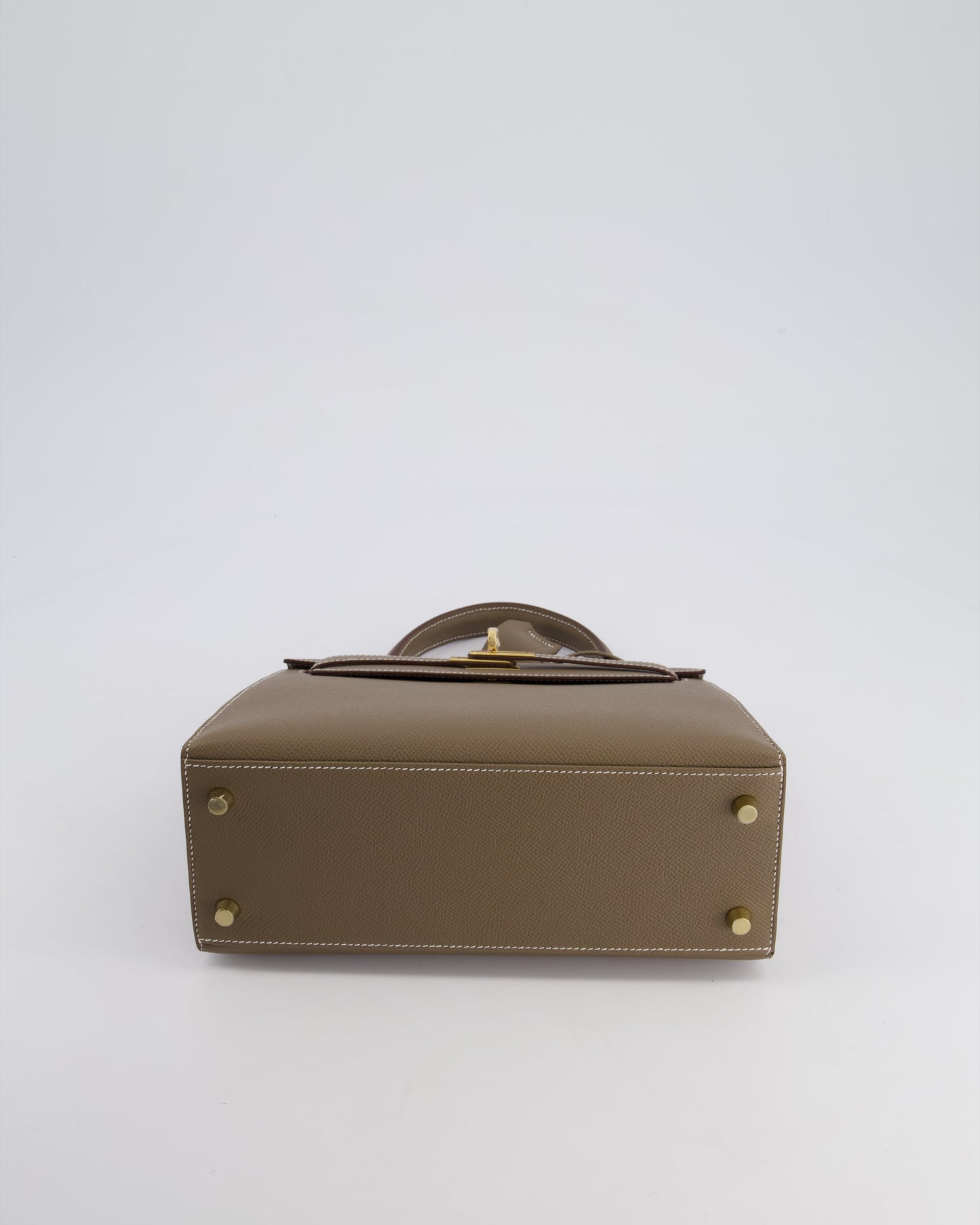 *HOLY GRAIL* Hermès Kelly 25cm spectre shops Bag in Etoupe Epsom Leather and Gold Hardware