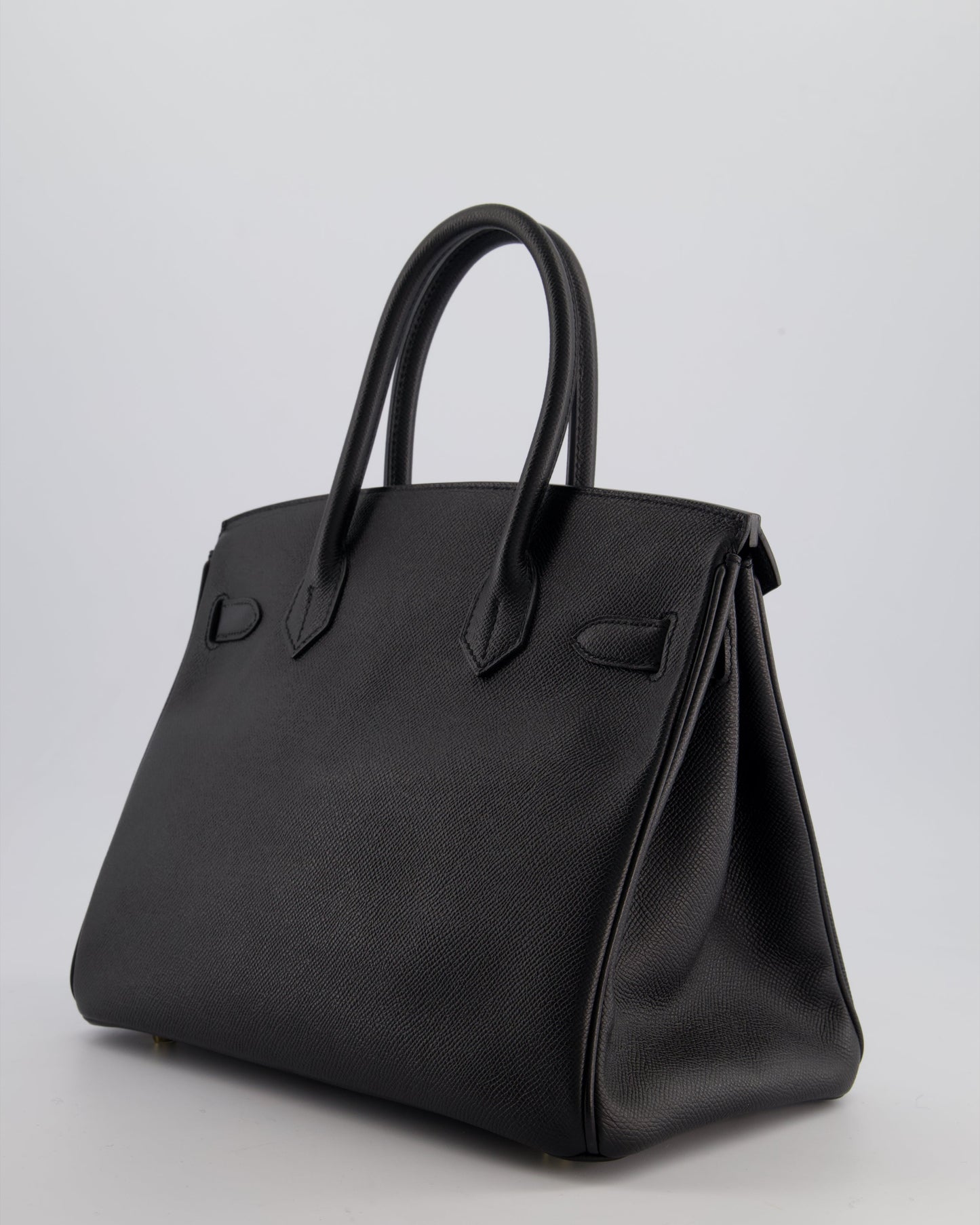 *HOT* Hermès Birkin Bag 30cm Retourne in Black Epsom Leather with Gold Hardware