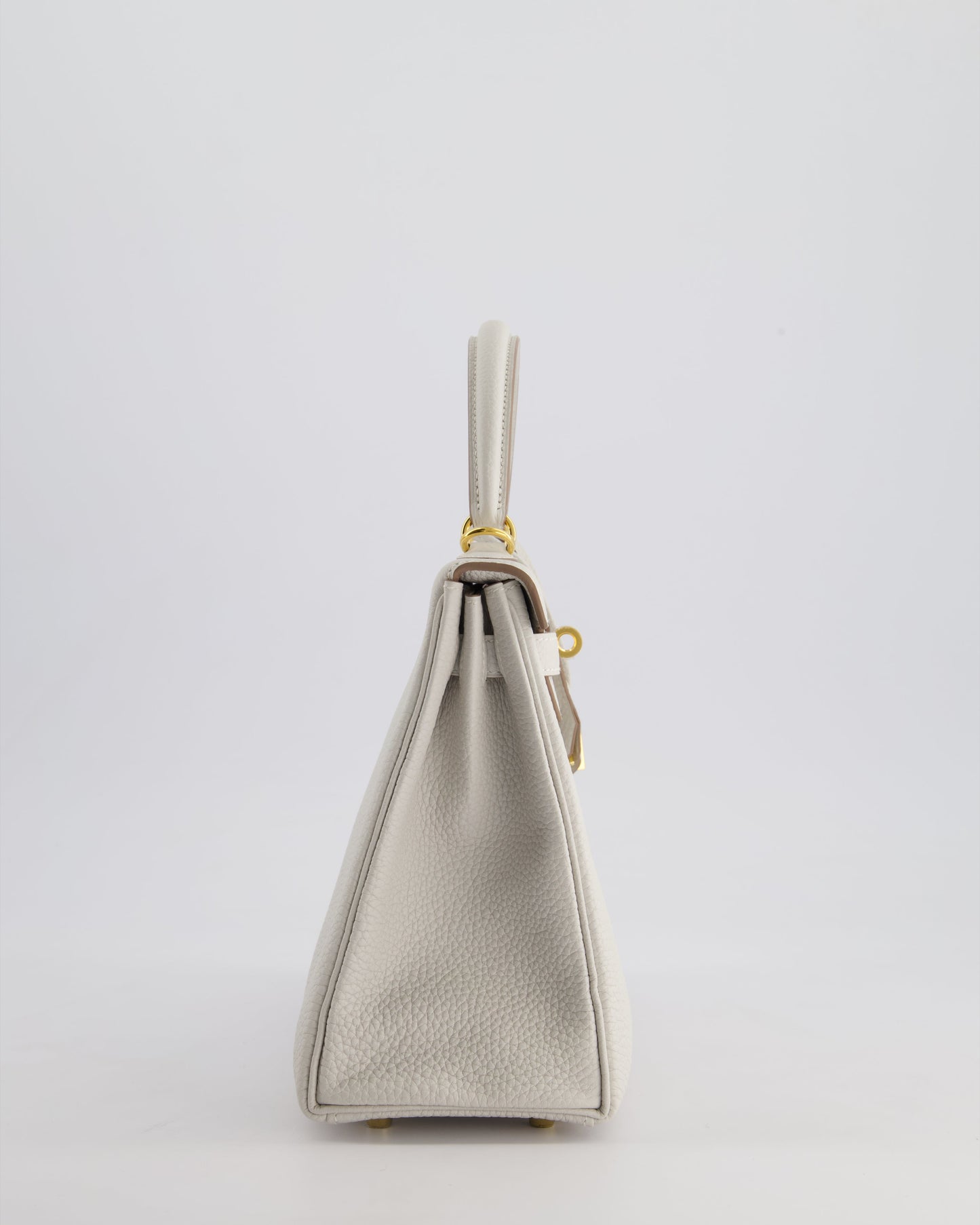 *HOLY GRAIL* Hermès Kelly Bag 25cm Retourne in Gris Perle Togo Leather with Gold Hardware