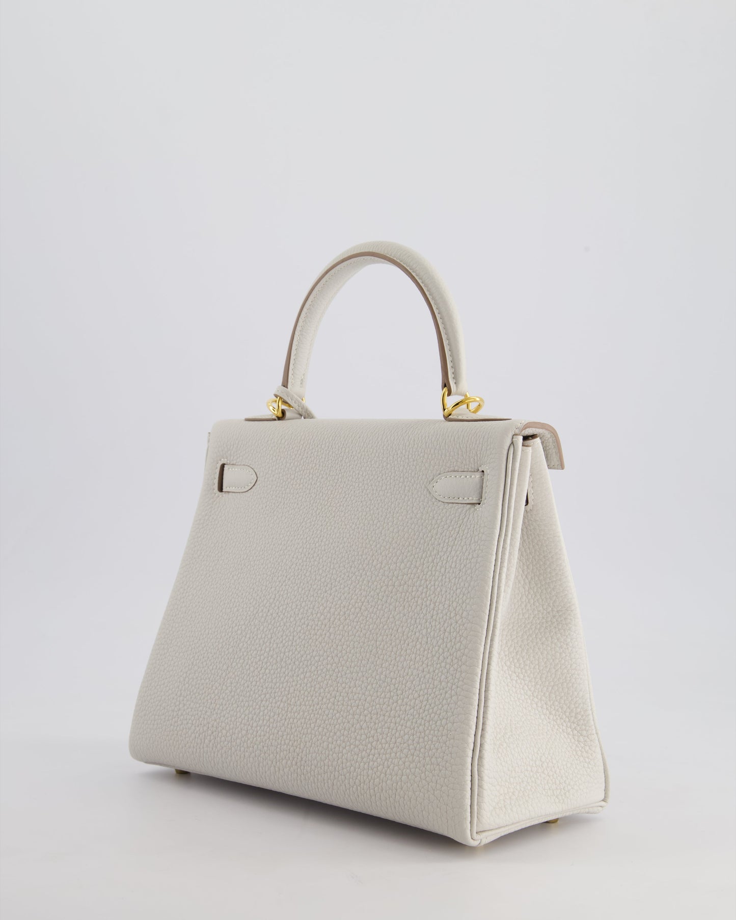 *HOLY GRAIL* Hermès Kelly Bag 25cm Retourne in Gris Perle Togo Leather with Gold Hardware