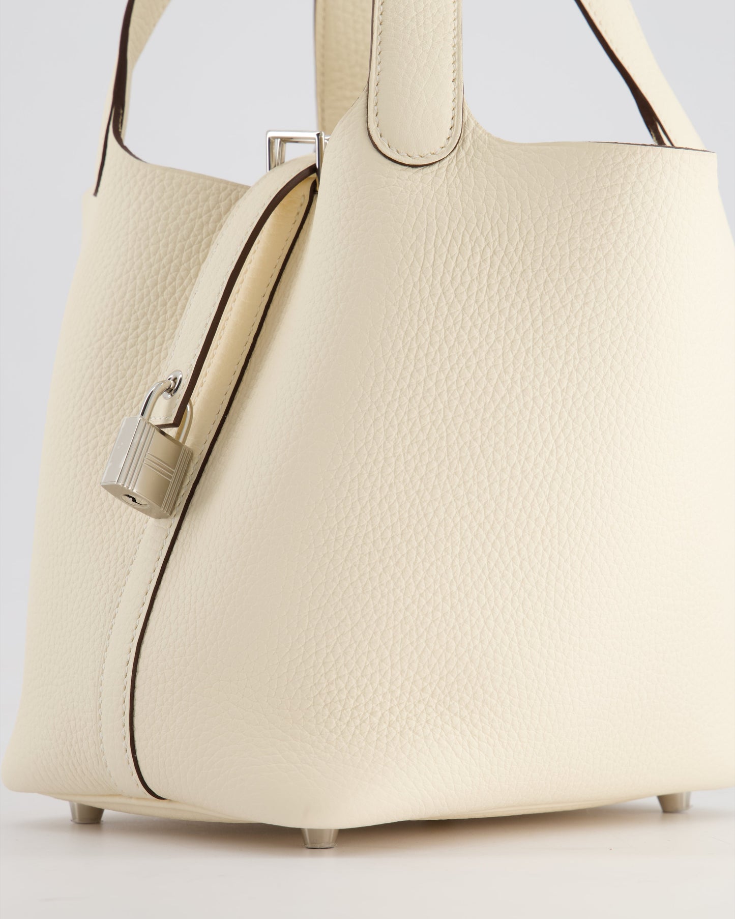 *HOT & RARE* Hermès Picotin Bag 18cm in Nata Clemence Leather with Palladium Hardware