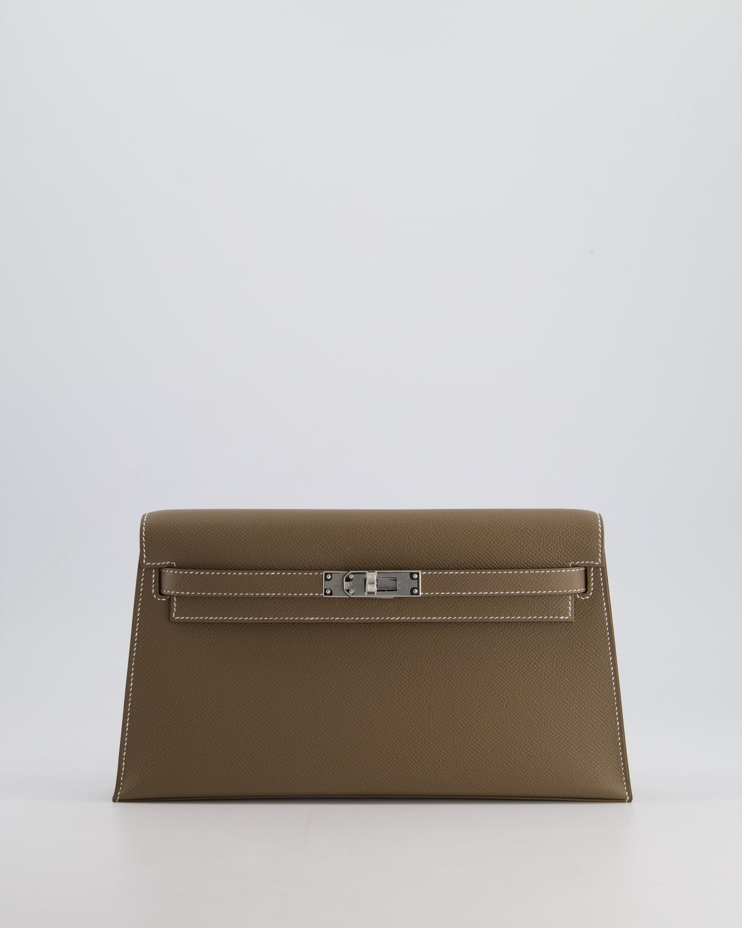 *NEW RELEASE* Hermès Kelly Elan Bag in Etoupe Epsom Leather with Palladium Hardware