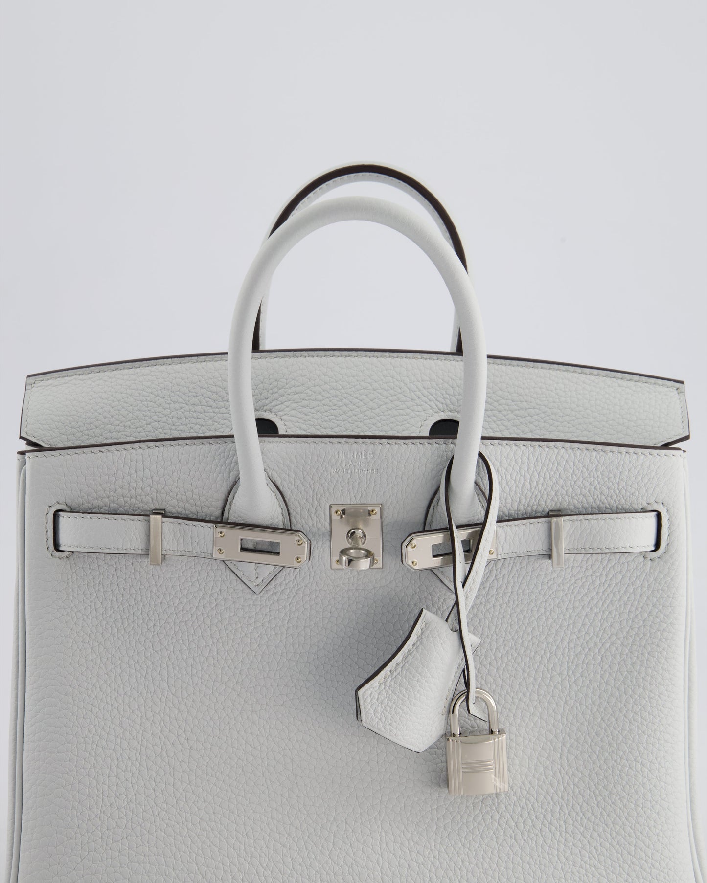 *NEW COLOUR* Hermès Birkin 25cm Retourne Bag in Gris Platine Togo Leather with Palladium Hardware