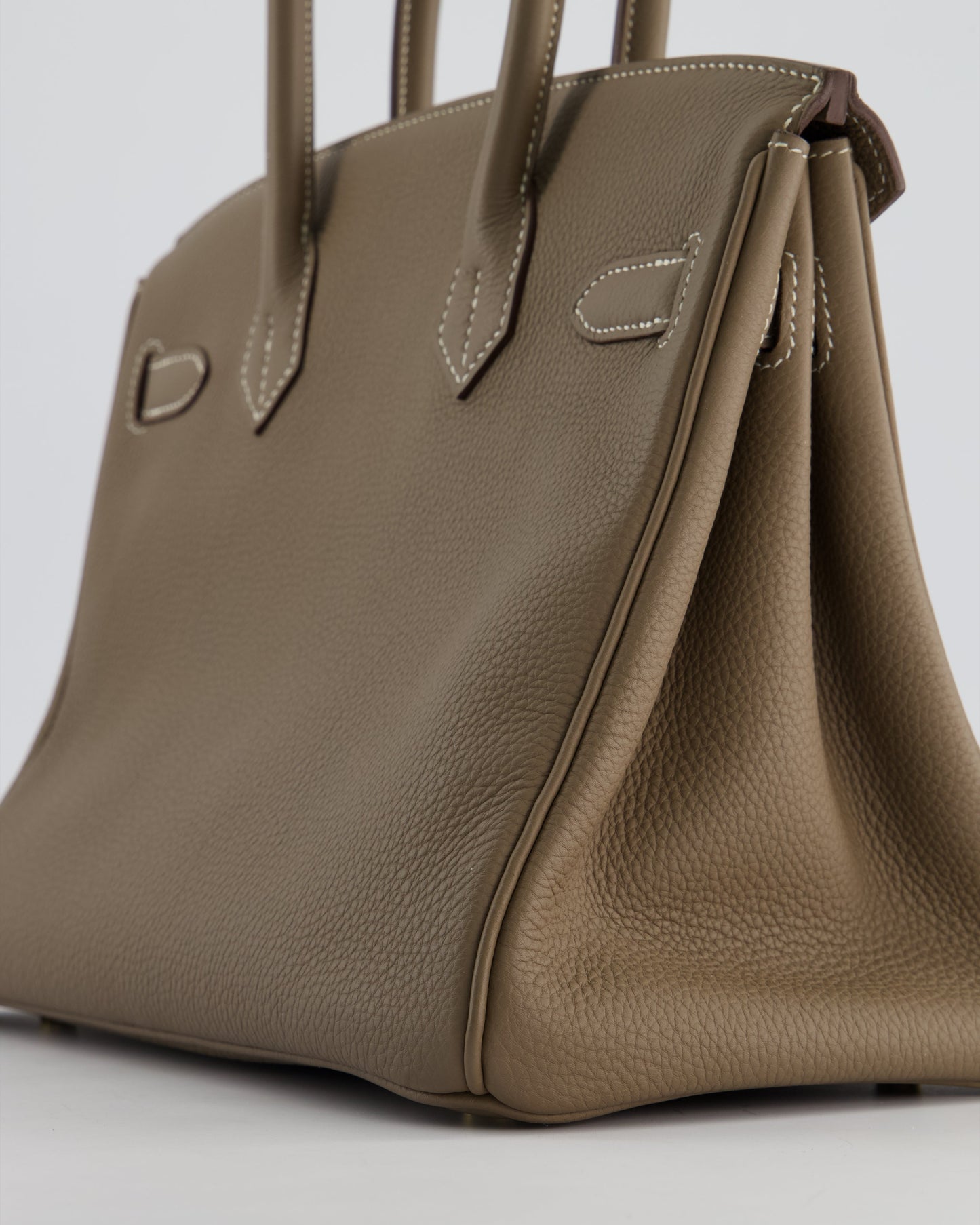 *HOT* Hermès Birkin 30cm in Etoupe Togo Leather with Gold Hardware