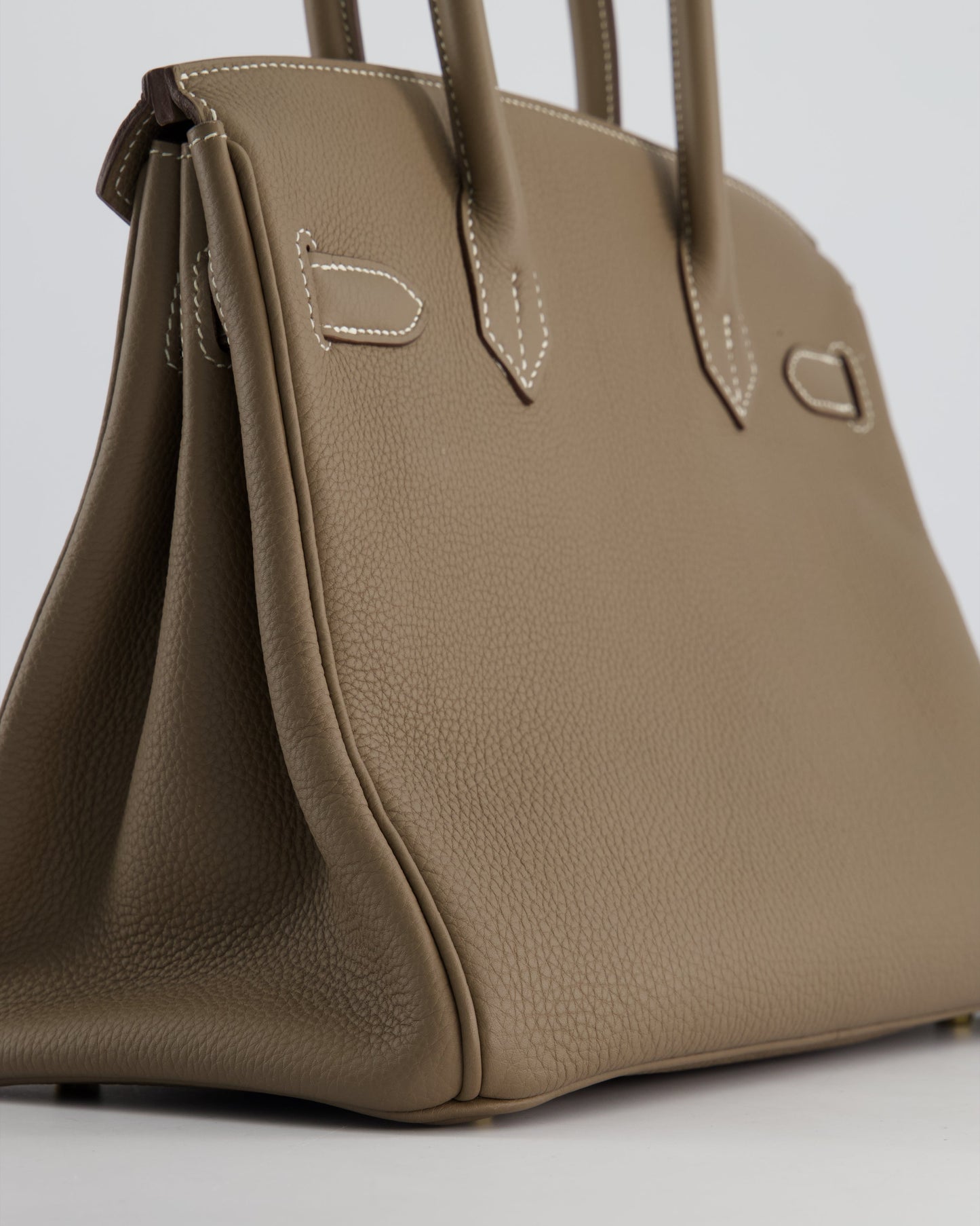 *HOT* Hermès Birkin 30cm in Etoupe Togo Leather with Gold Hardware