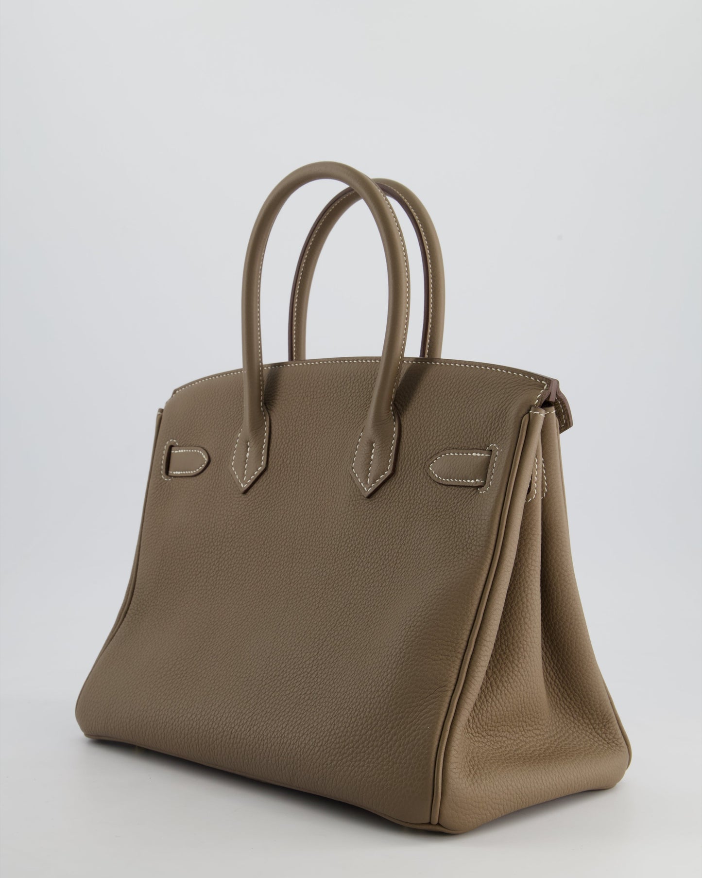 *HOT* Hermès Birkin 30cm in Etoupe Togo Leather with Gold Hardware