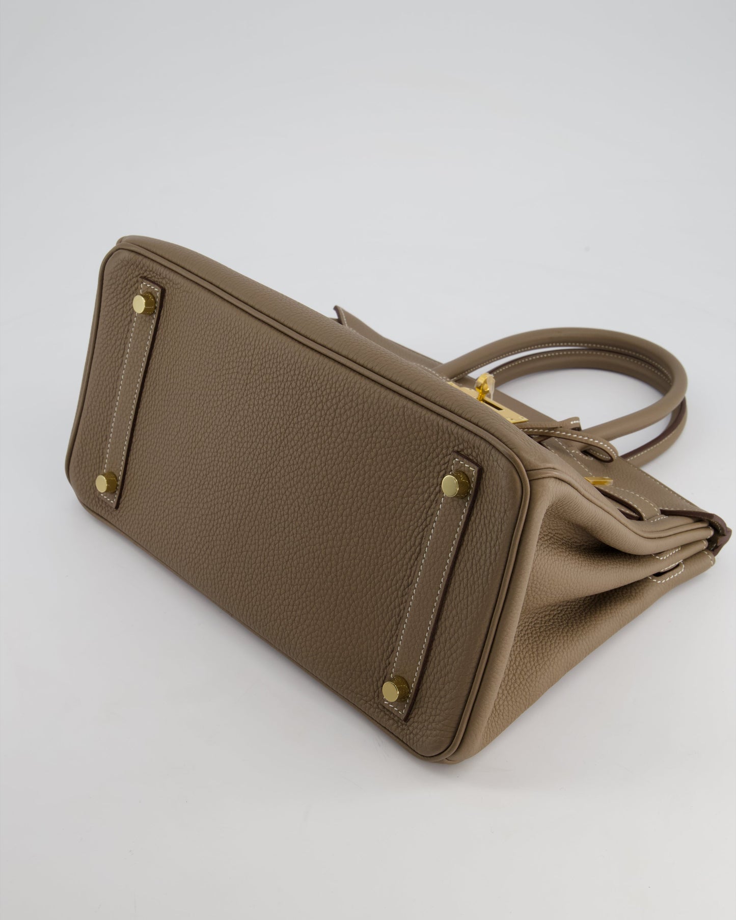 *HOT* Hermès Birkin 30cm in Etoupe Togo Leather with Gold Hardware
