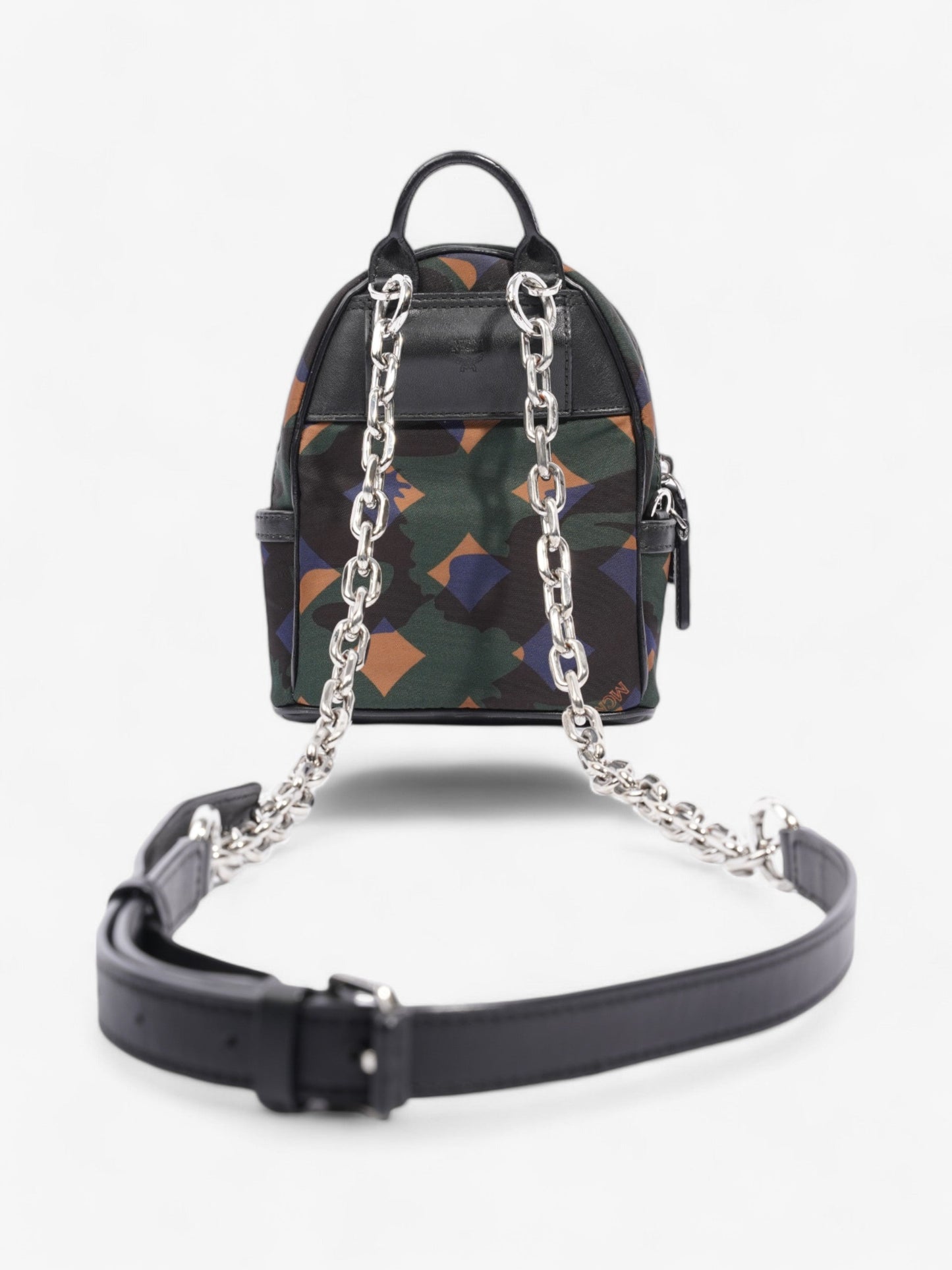 MCM Crystal Backpack Multicoloured / Black Canvas Mini