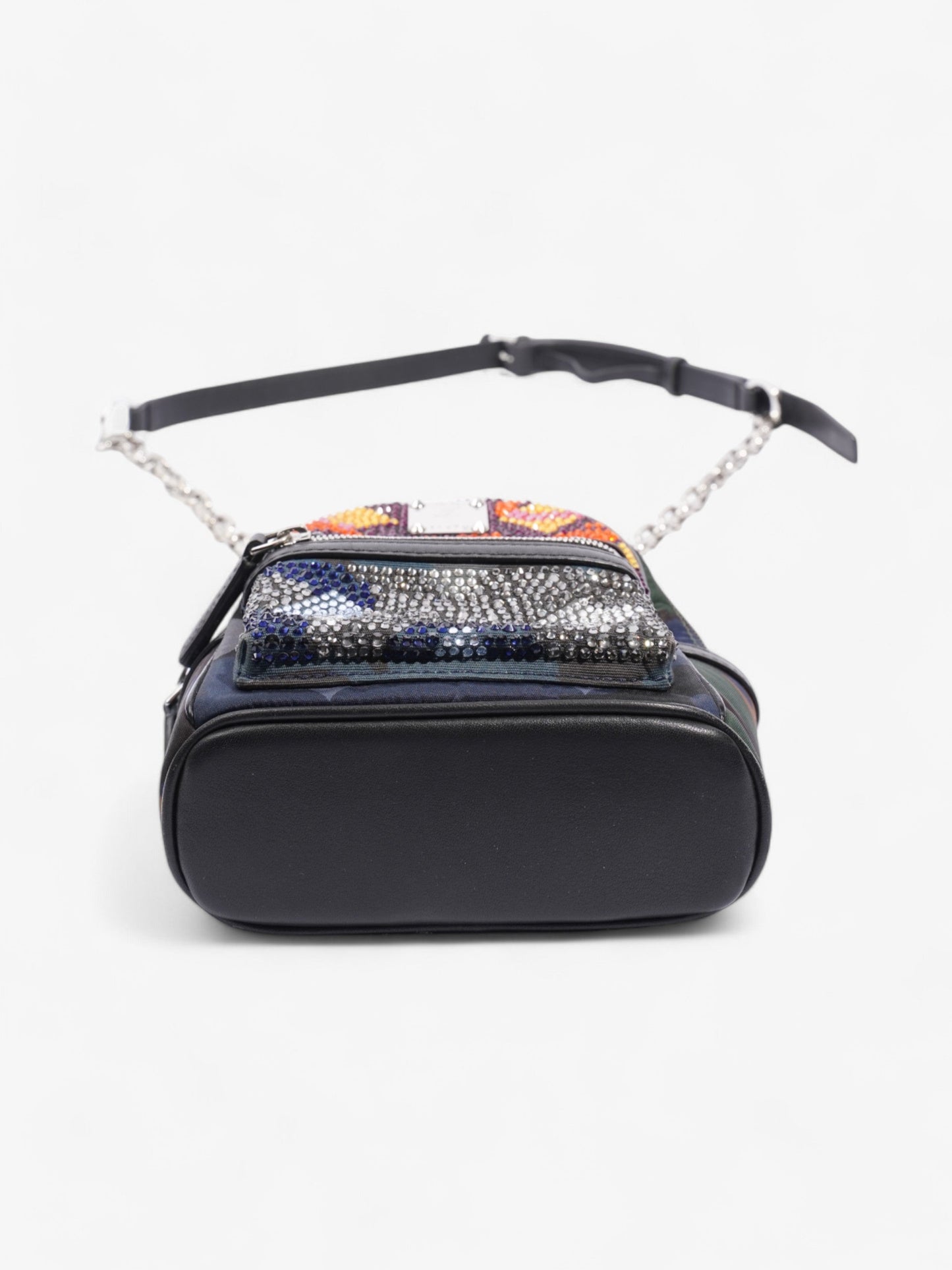 MCM Crystal Backpack Multicoloured / Black Canvas Mini