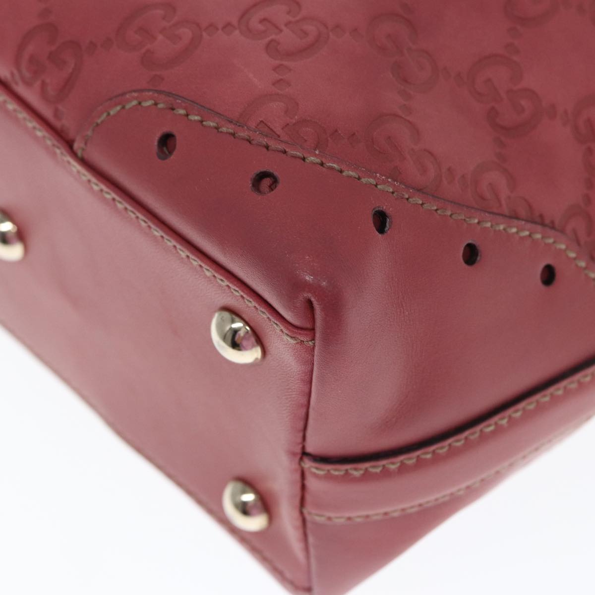 Gucci GG Signature Pink Leather Bag