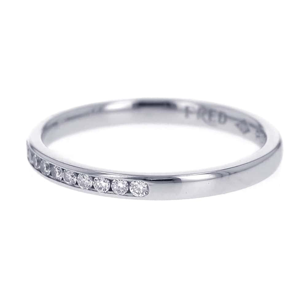 FRED Half eternity da Earring Size 47/#7 PT950