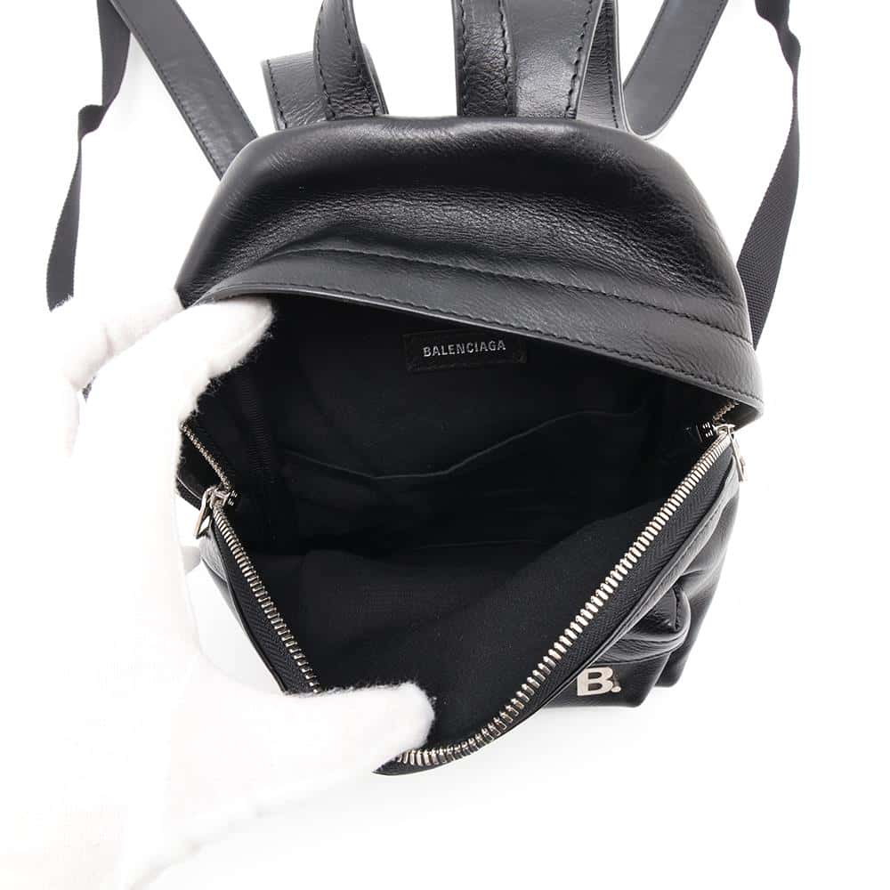BALENCIAGA Soft XXS Backpack Black580026 Leather