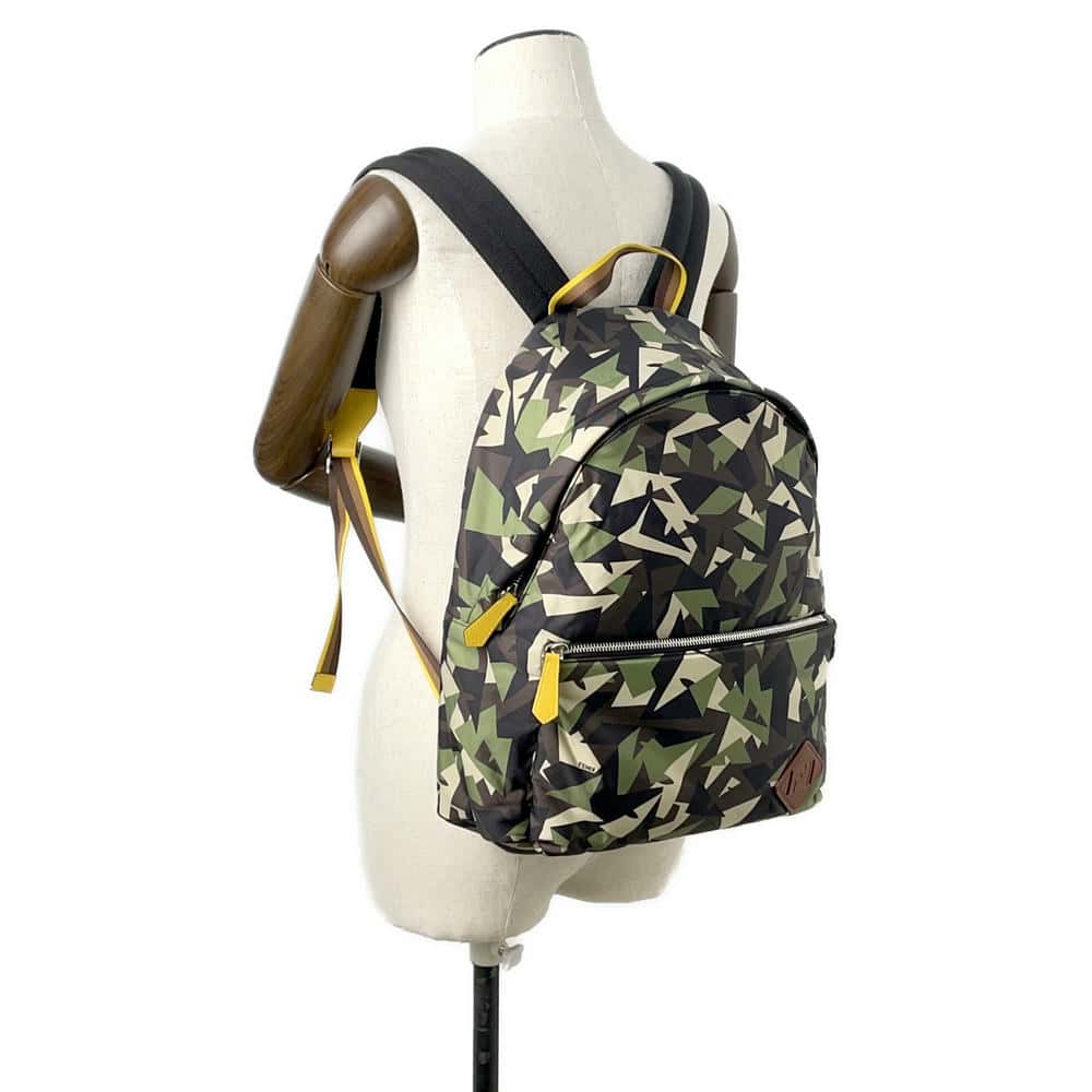 FENDI Bugs Backpack Camouflage Green7VZ042 Nylon