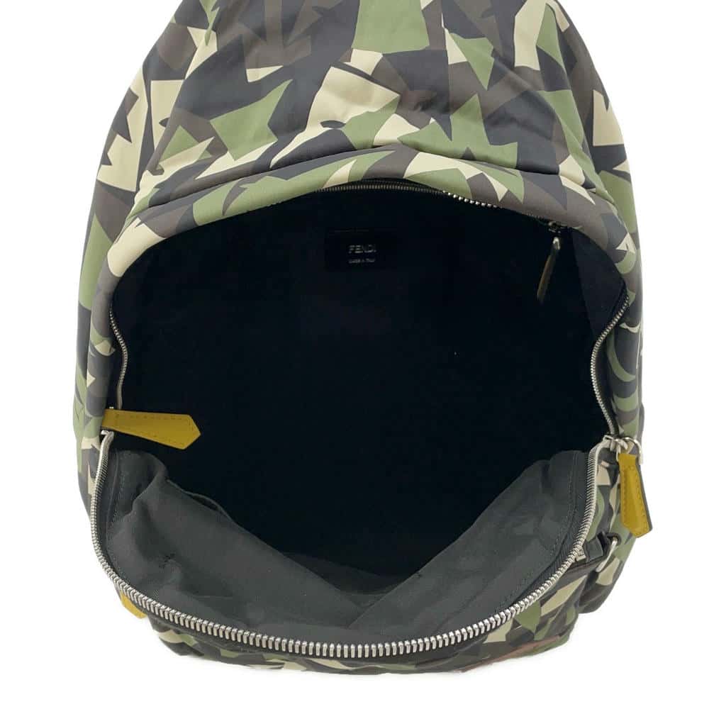 FENDI Bugs Backpack Camouflage Green7VZ042 Nylon