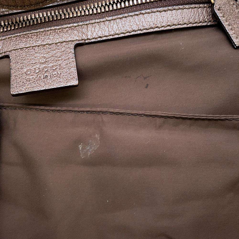 GUCCI GG Supreme Tiger Head Backpack Beige/Brown473872 GG SupremeCanvas Leather