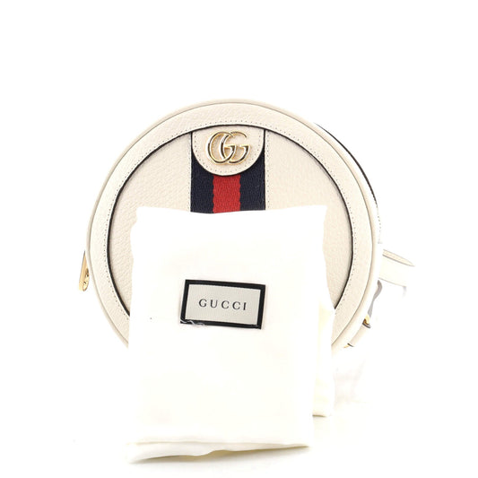 Ophidia Round Backpack Leather Mini