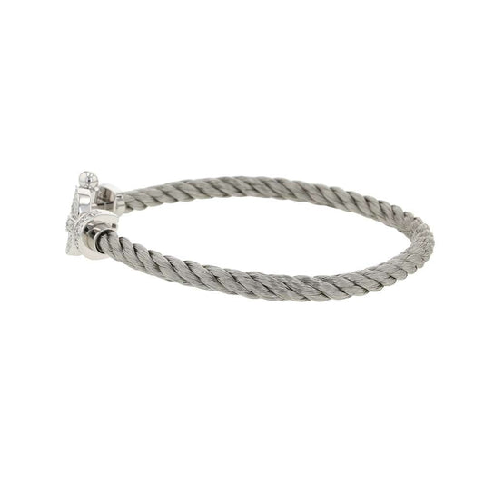 FRED Force 10 Bracelet Size Large/180B0050-6B0109 18KWG Stainless Steel