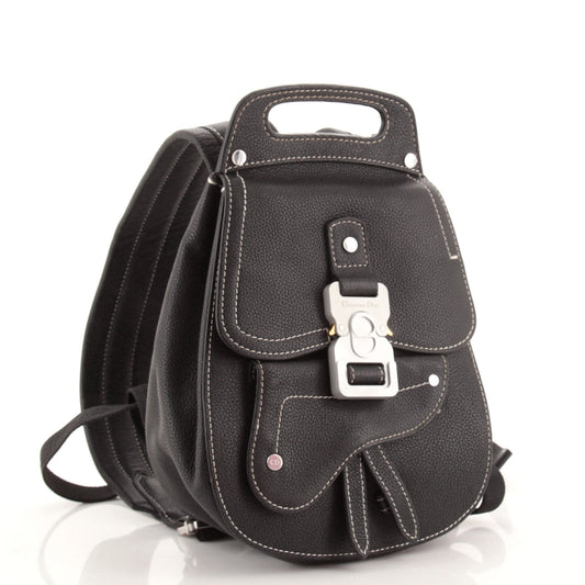 Saddle Backpack Leather Mini