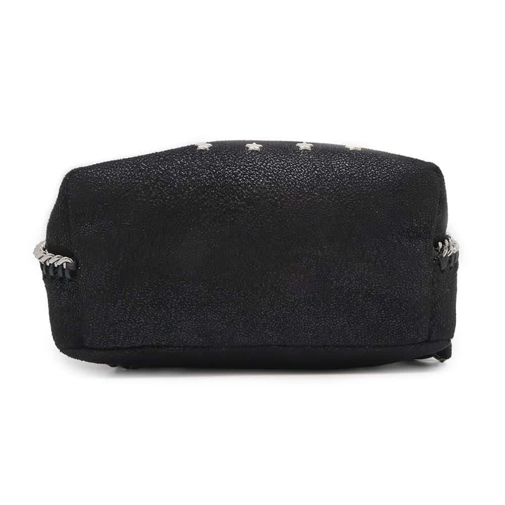 Stella McCartney Falabella Star Studded Zip Around Backpack Black468952 Polyester