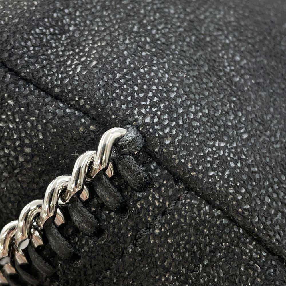 Stella McCartney Falabella Star Studded Zip Around Backpack Black468952 Polyester