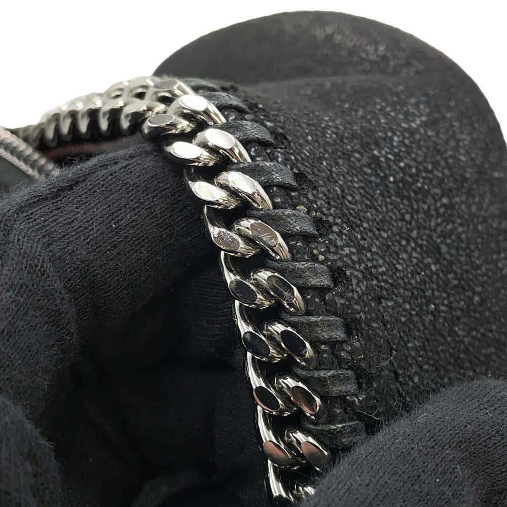 Stella McCartney Falabella Star Studded Zip Around Backpack Black468952 Polyester