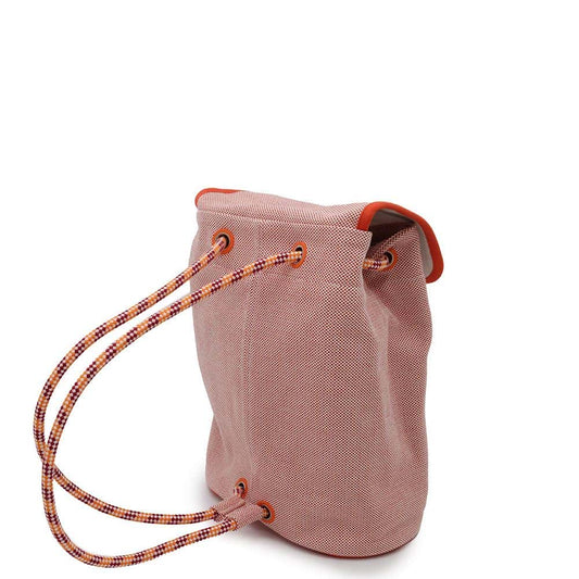HERMES LES CABANES Backpack Orange / Framboise Cotton