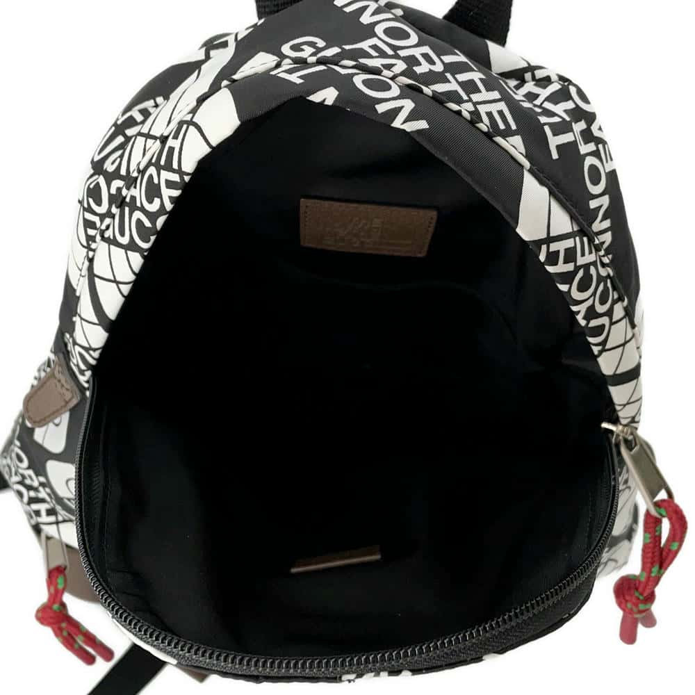 GUCCI The North Face Collaboration Backpack Black/White650288 Nylon Leather