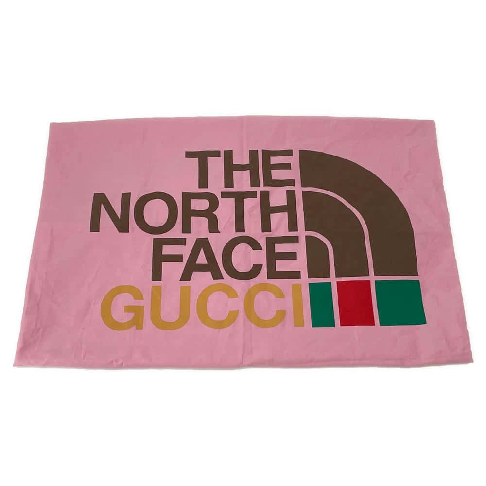GUCCI The North Face Collaboration Backpack Black/White650288 Nylon Leather