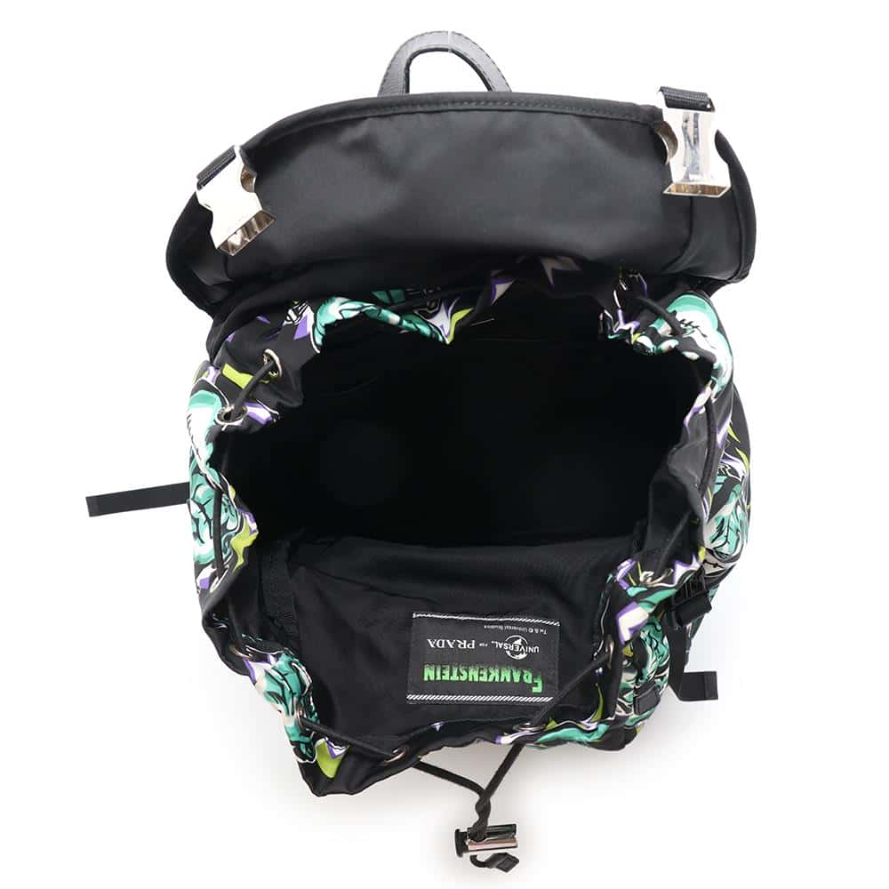 PRADA Frankenstein Backpack Black/Multicolor2VZ135 Nylon