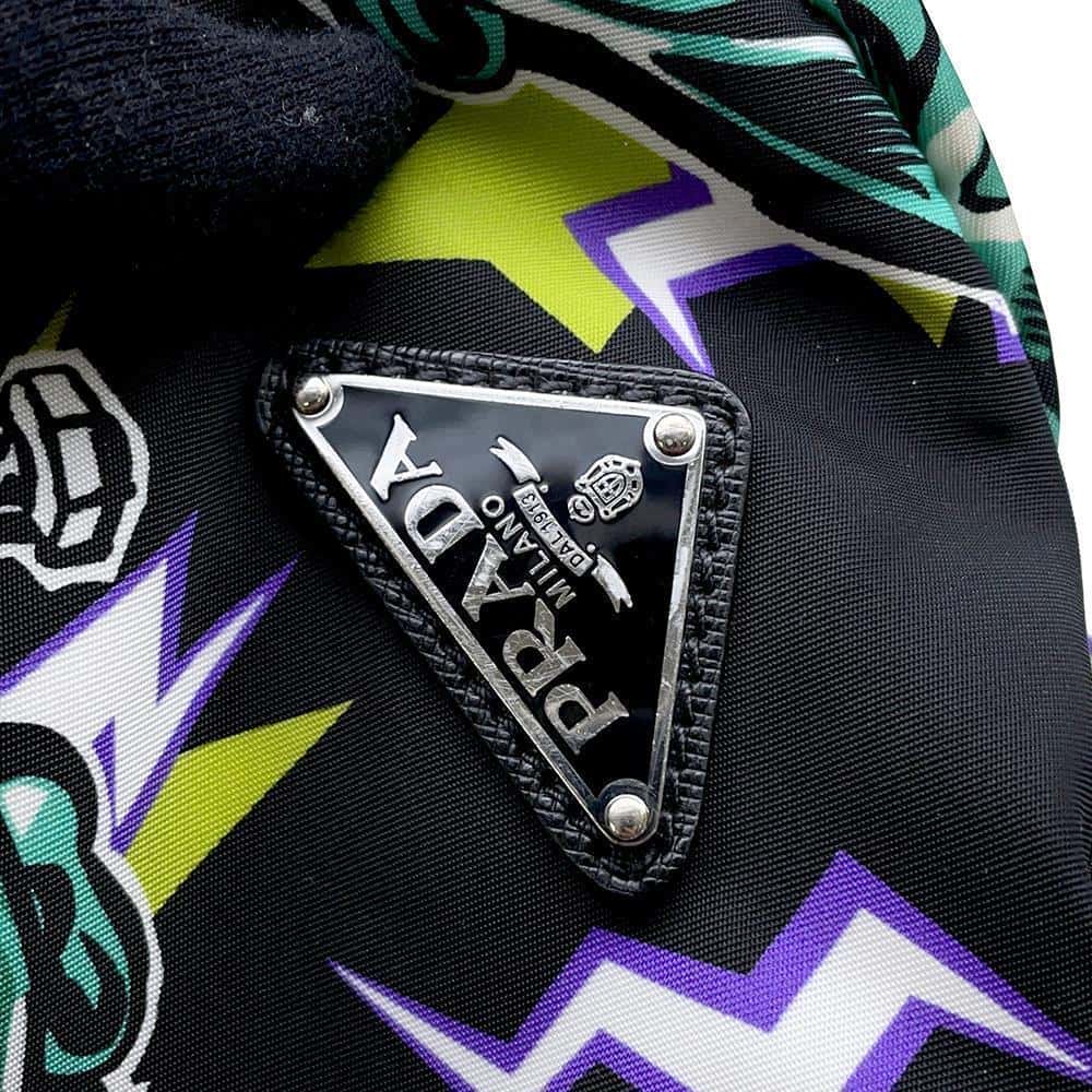 PRADA Frankenstein Backpack Black/Multicolor2VZ135 Nylon
