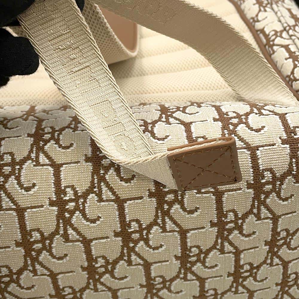 Dior Oblique Cactus Jack Travis Scott Hit The Road Backpack Beige/Brown1ESBA163JOD Jacquard Leather