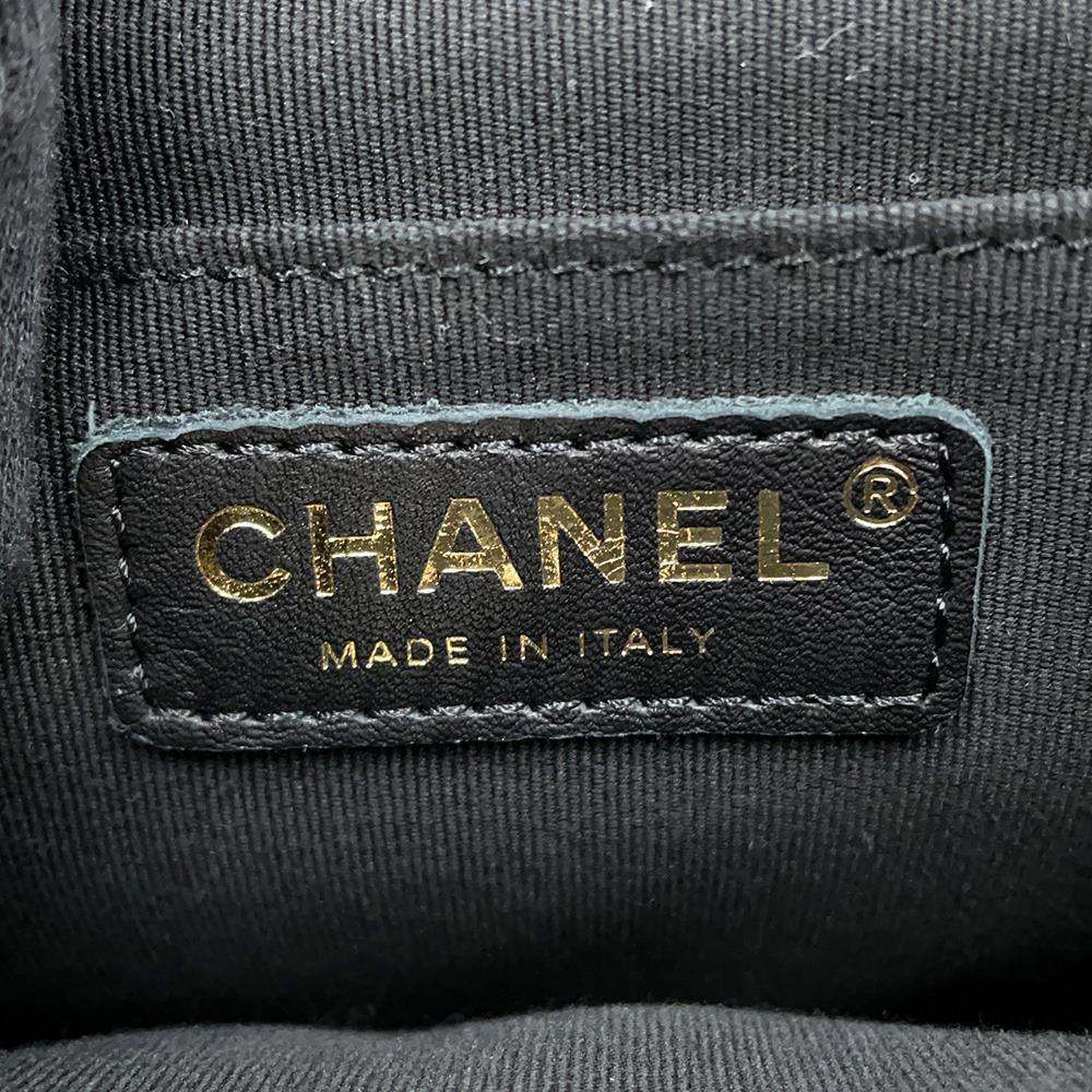 CHANEL Matelasse CC Logo Backpack BlackAS3787 Caviar Leather Size Small