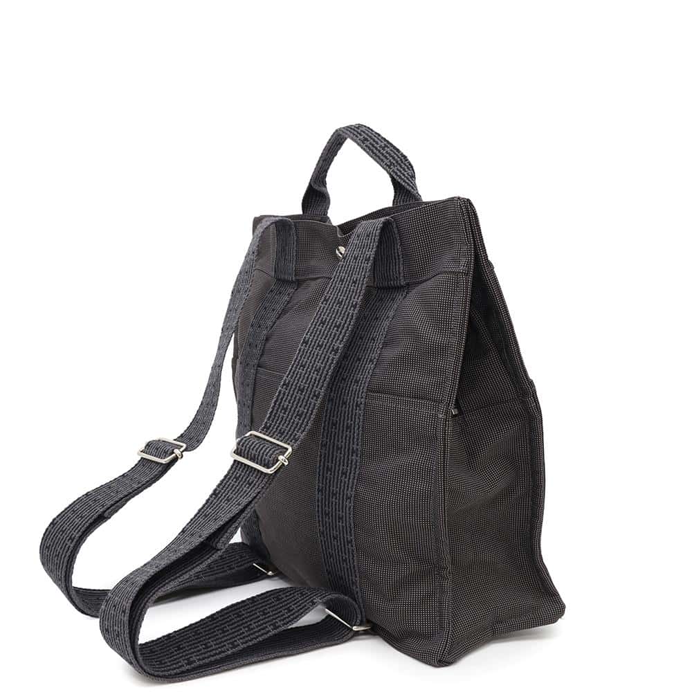 HERMES Her Line Ad Backpack Gray Canvas Size MM