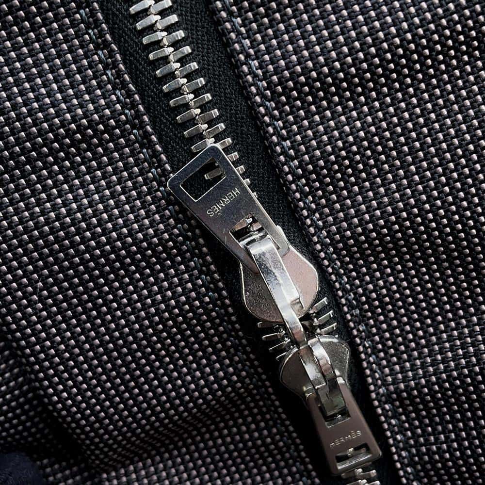 HERMES Her Line Ad Backpack Gray Canvas Size MM