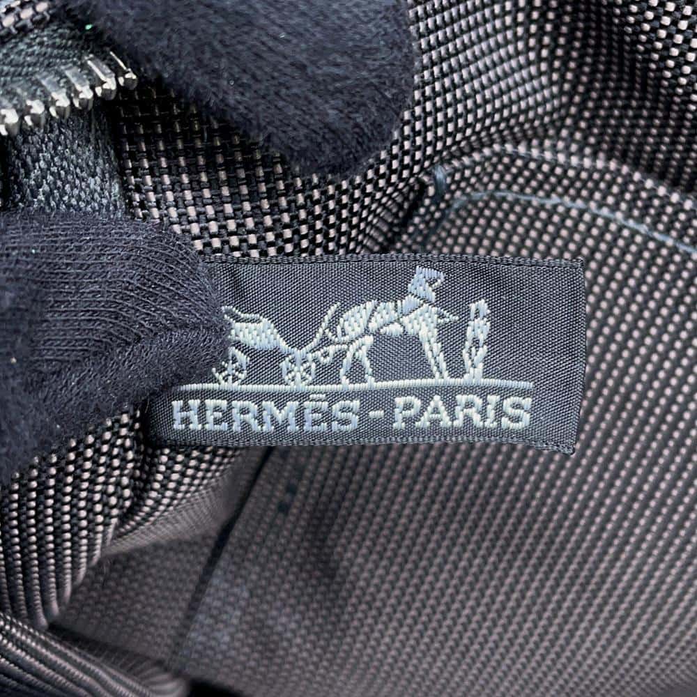 HERMES Her Line Ad Backpack Gray Canvas Size MM